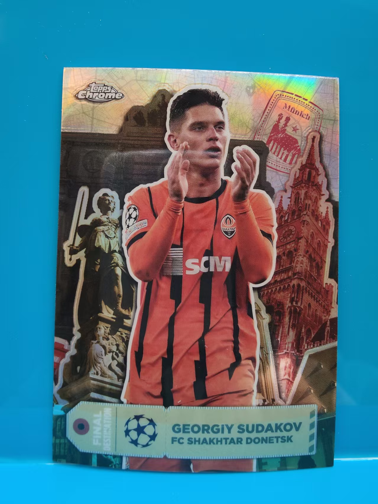 2025 Topps Chrome georgiy sudakov 顿涅茨克矿工 乔吉 苏达科夫  Final Destination 最终目的特卡 地标特卡 银折 欧冠TC 卡品如图 X009E