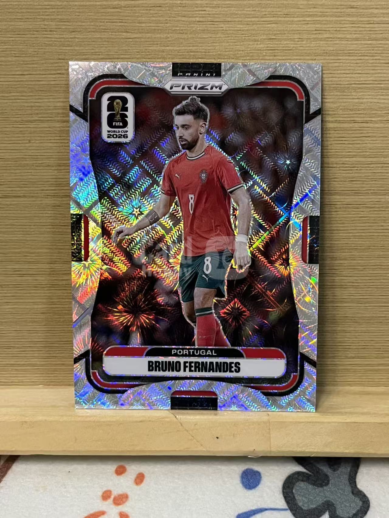 2026 Panini World Cup Prizm Bruno Fernandes B费 葡萄牙 烟花折 银折 世界杯 实卡精美 卡品如图 LA-1