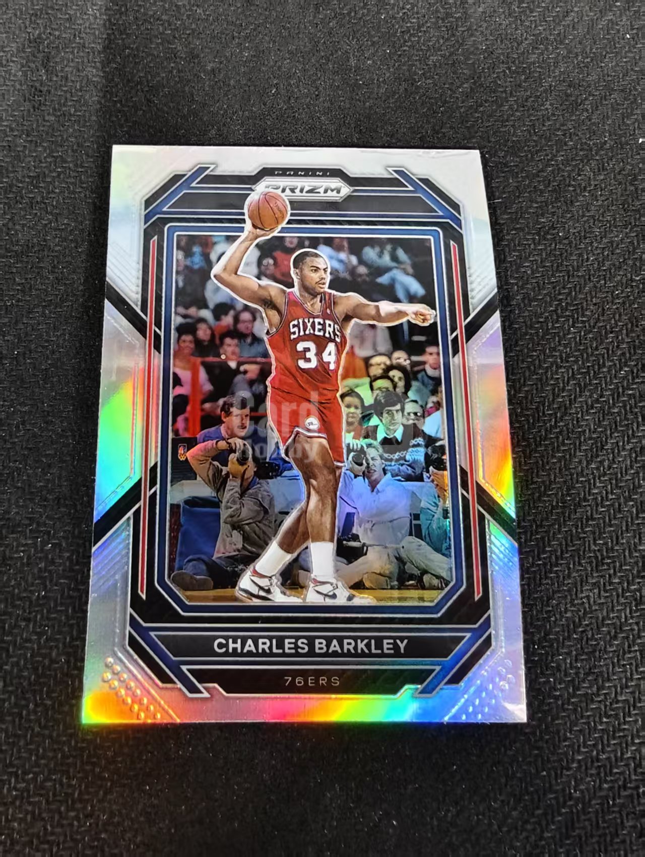 2022-23 Panini Prizm Charles Barkley 查尔斯 巴克利 76人 银折 PZ 划痕 边角瑕疵 #300