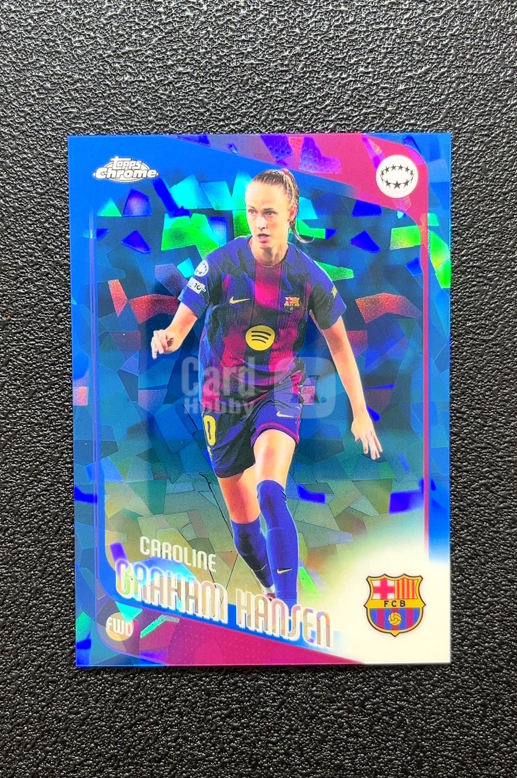 【岛屿拍卖】2025 Topps Chrome Caroline Graham Hansen 卡罗琳·格雷厄姆·汉森 蓝碎冰折 折射 卡品如图 高价值 #30 FC 0007#278