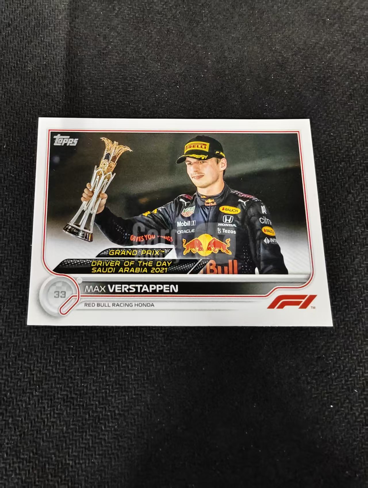 2022 Topps Chrome F1 Max Verstappen 维斯塔潘 红牛 划痕 边角瑕疵 @192