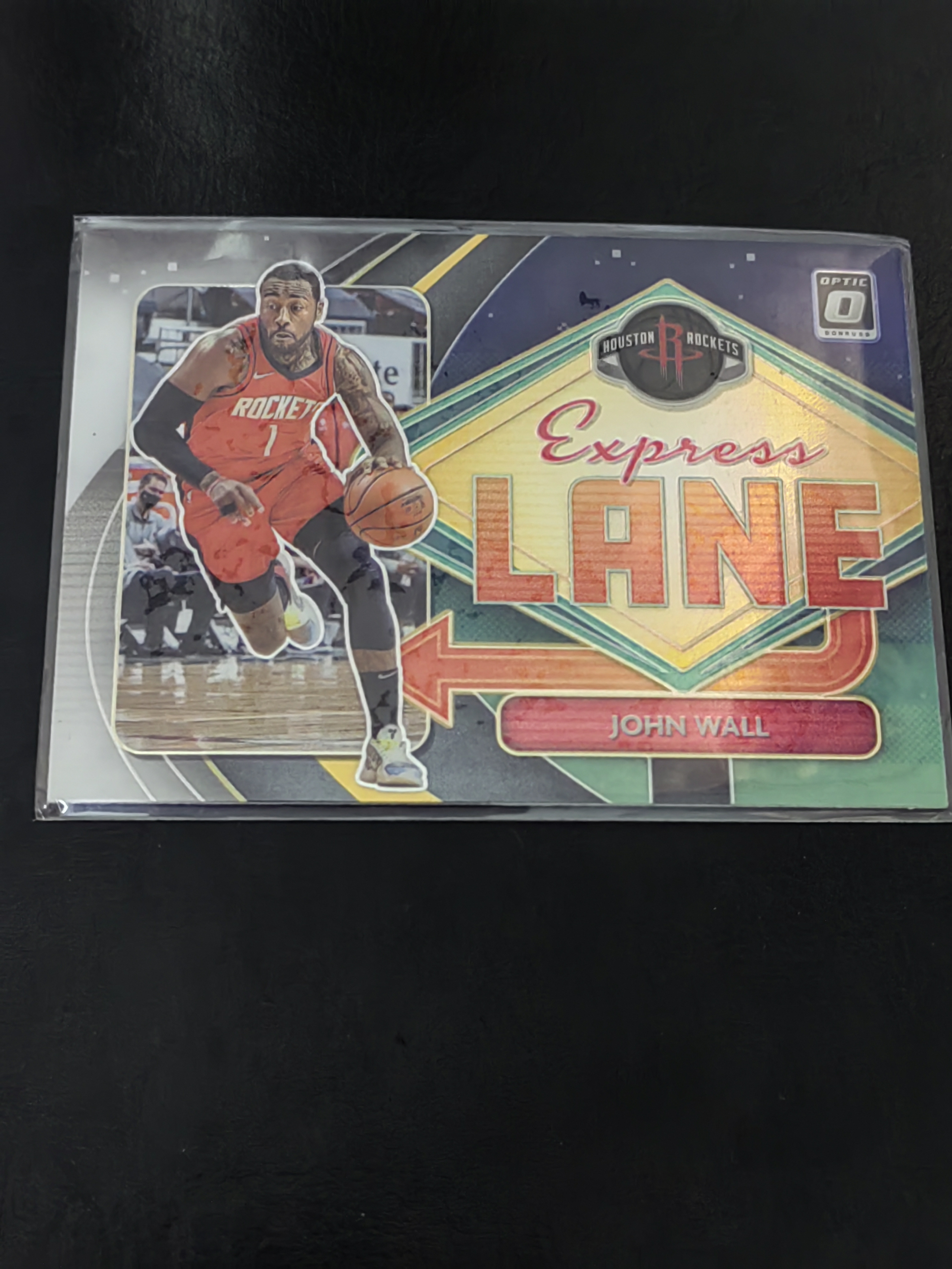 2020-21 Panini Donruss Optic John Wall OP 约翰·沃尔 快车道 横版 特卡 火箭 奇才 快船 篮 白边白角 不保卡品 卡品如图