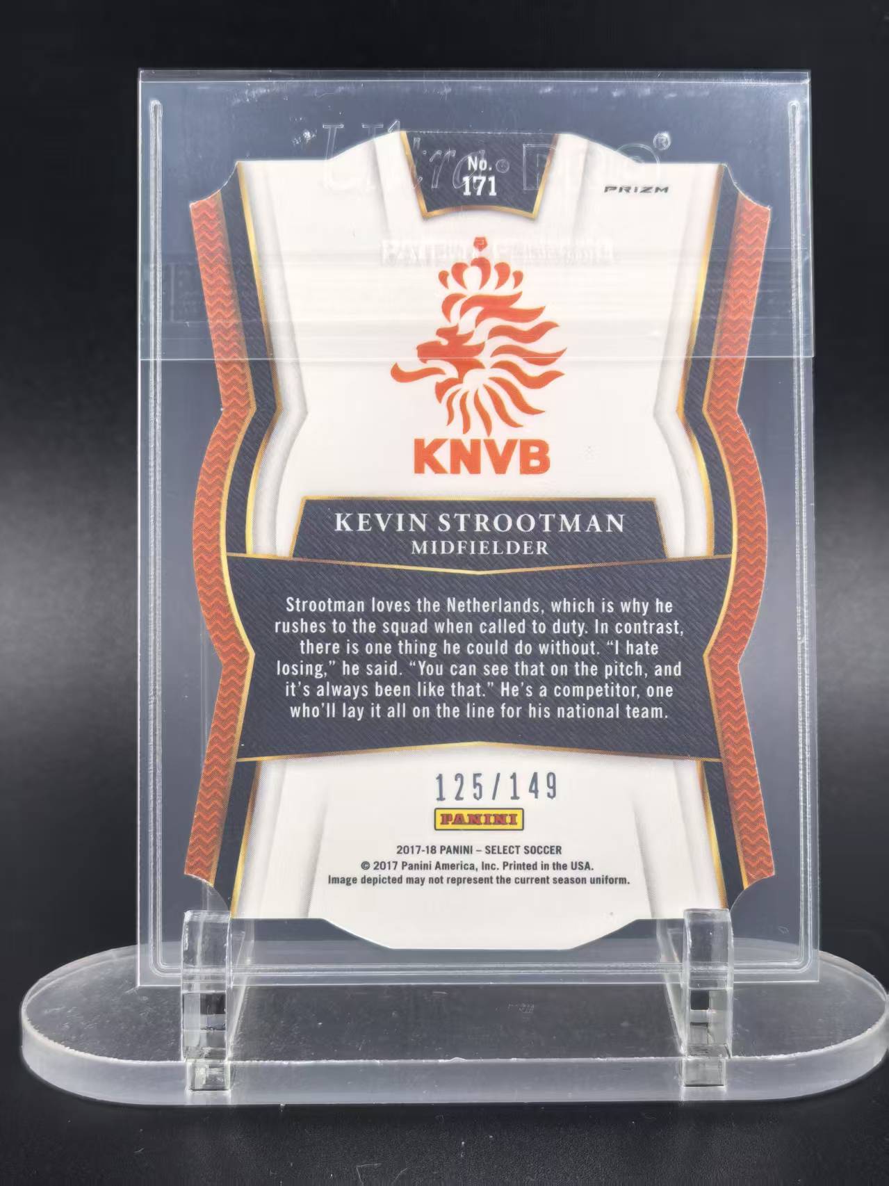 2017-18 Panini Select Kevin Strootman #171 凯文 斯图德曼 紫异型 125/149编