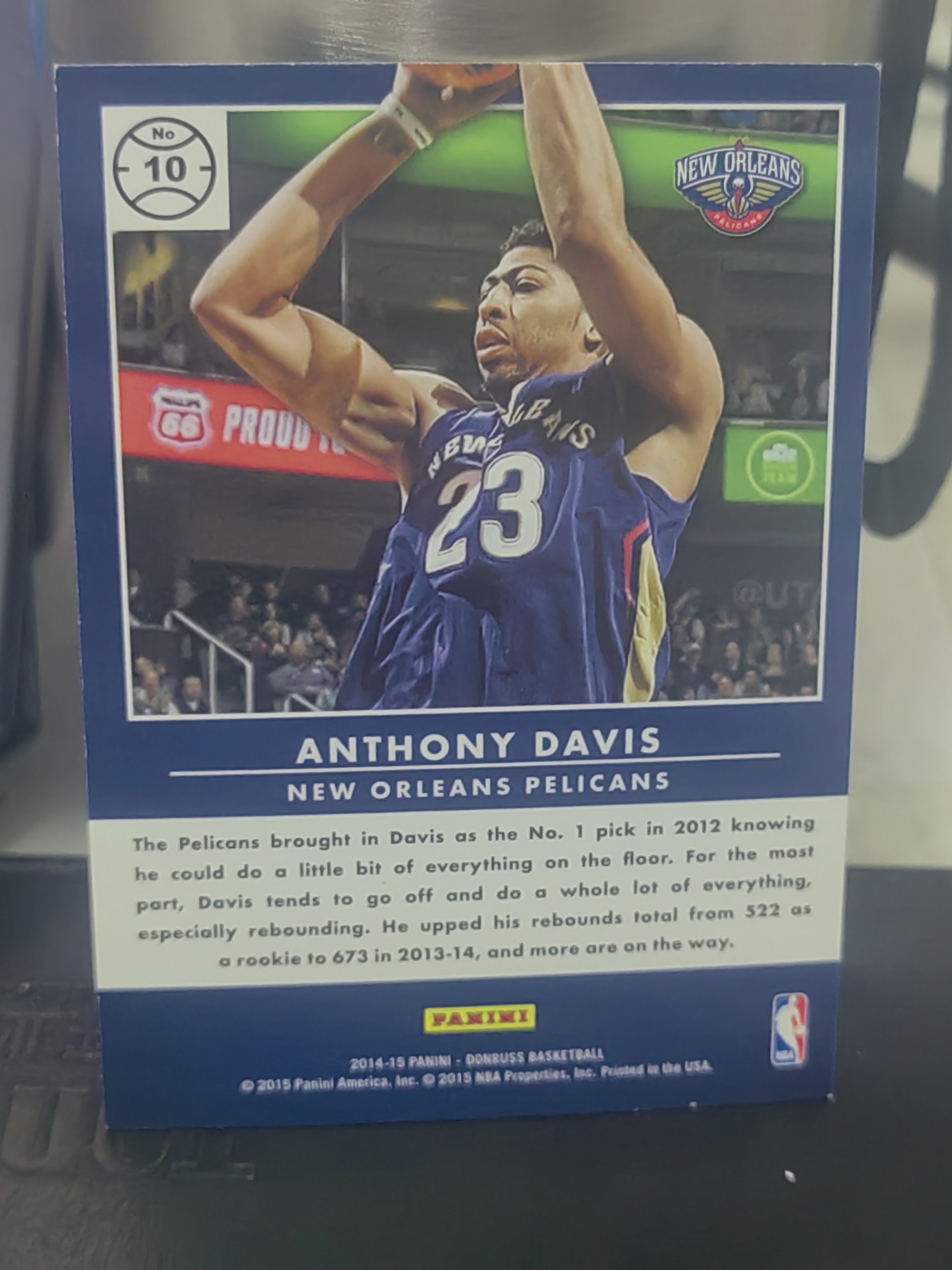 2014-15 Panini Donruss Anthony Davis 杜蕾斯 安东尼 戴维斯 浓眉 鹈鹕 篮 白边白角 不保卡品 卡品如图