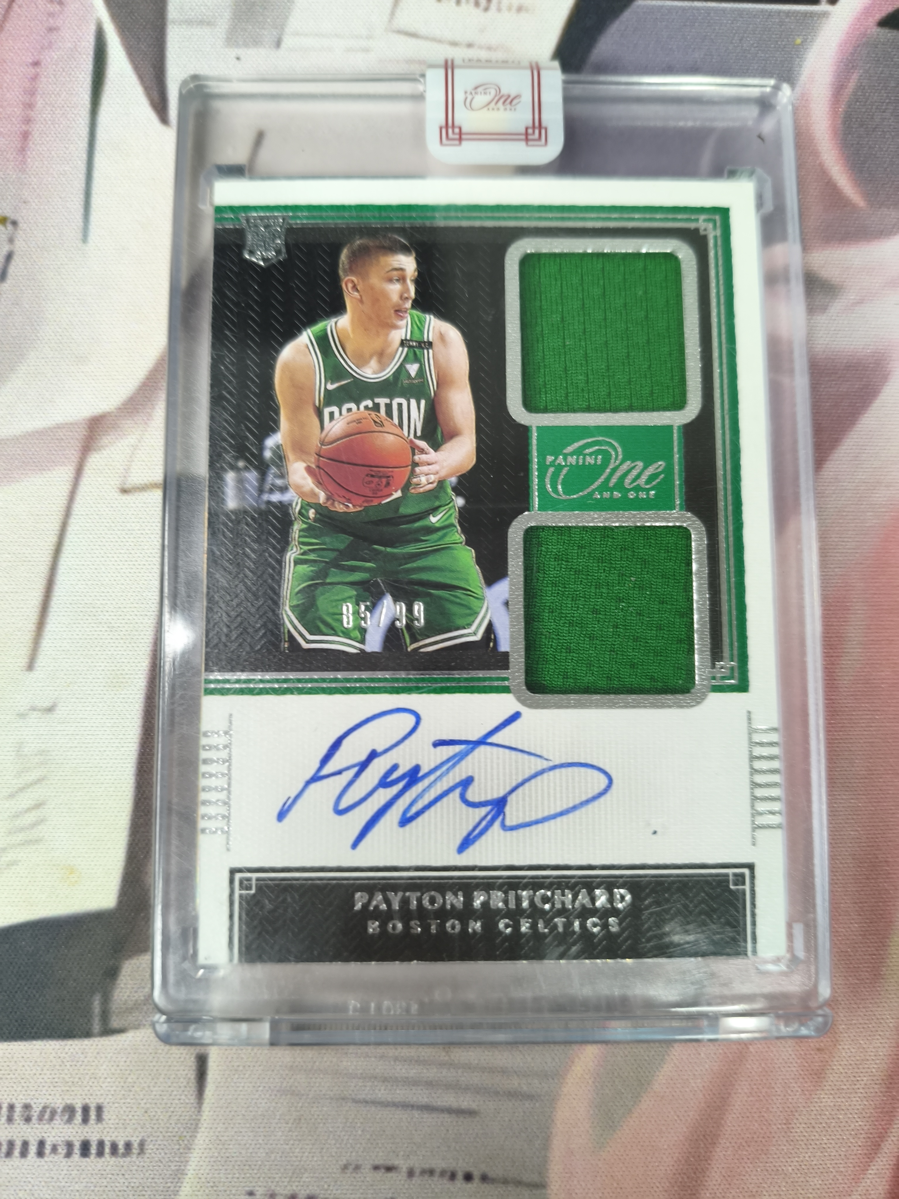 2020-21 Panini One and One Payton Pritchard RC 佩顿 普里查德 诺尔 99编 rpa 签字 卡签 凯尔特人新秀 卡品如图