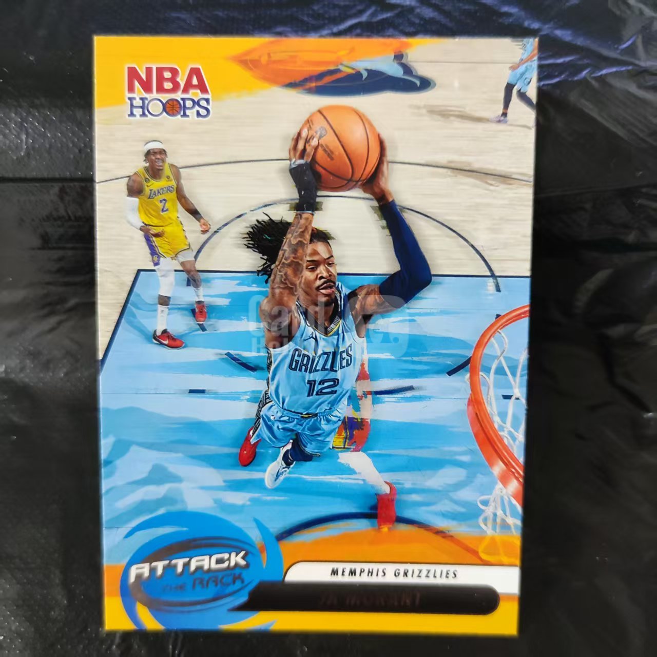 2023-24 Panini Hoops Ja Morant 贾 莫兰特 attack the rack特卡 灰熊队 收藏必备 可累计 回收球星卡