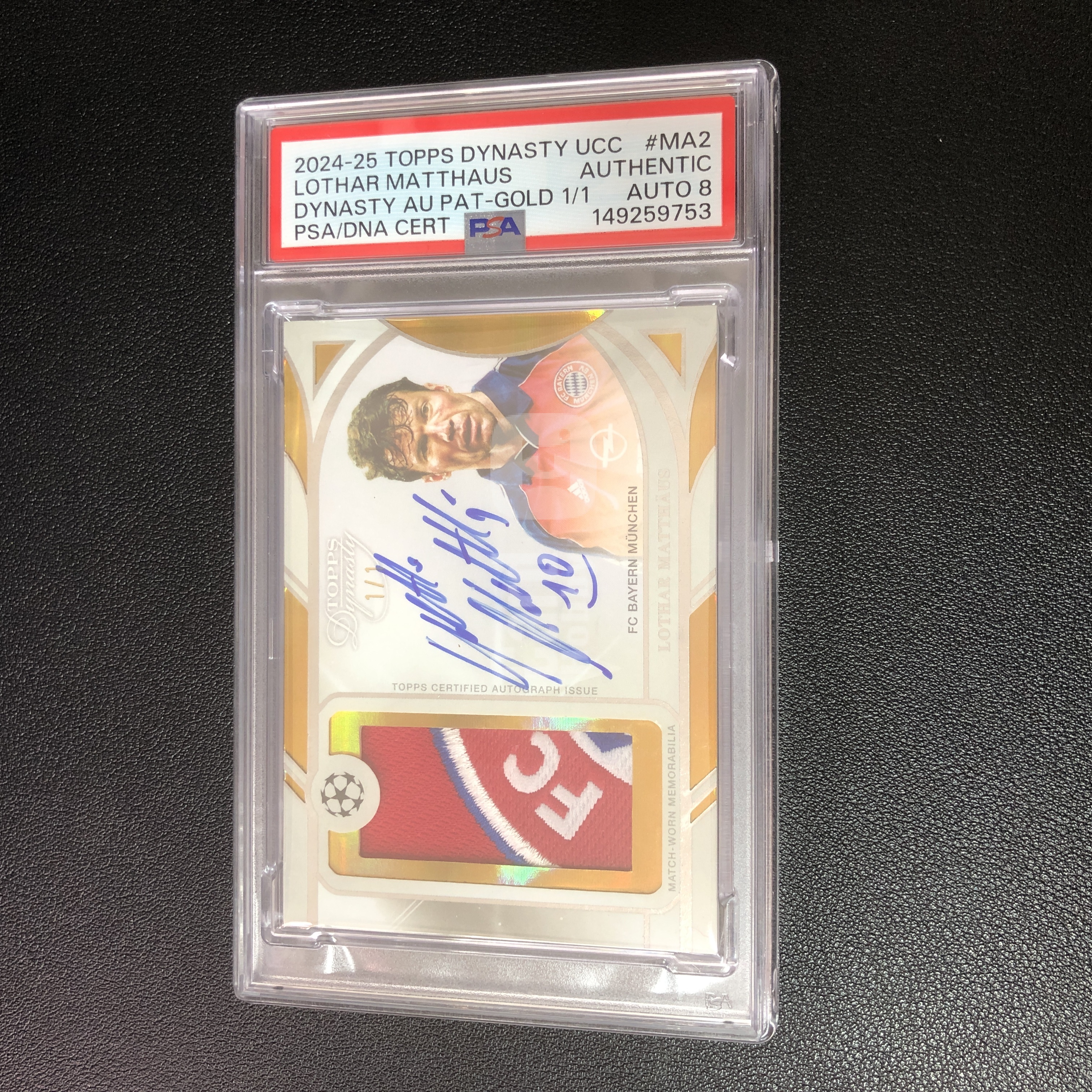 【拔脚精品】2024-25 Topps Dynasty 欧冠王朝 Lothar Matthaus马特乌斯 拜仁德国国米 1/1编ofo ...
