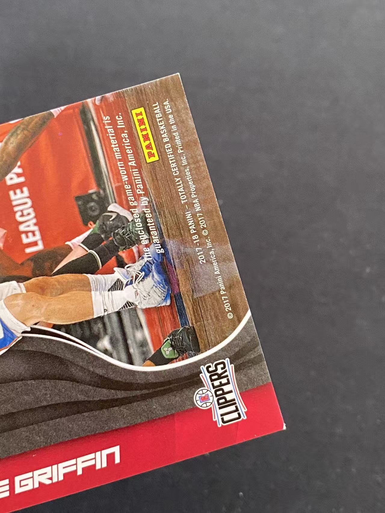 2017-18 Panini Certified Blake Griffin 卫生巾系列 快船 布雷克格里芬 球衣 199编【king#27】瑕疵如图