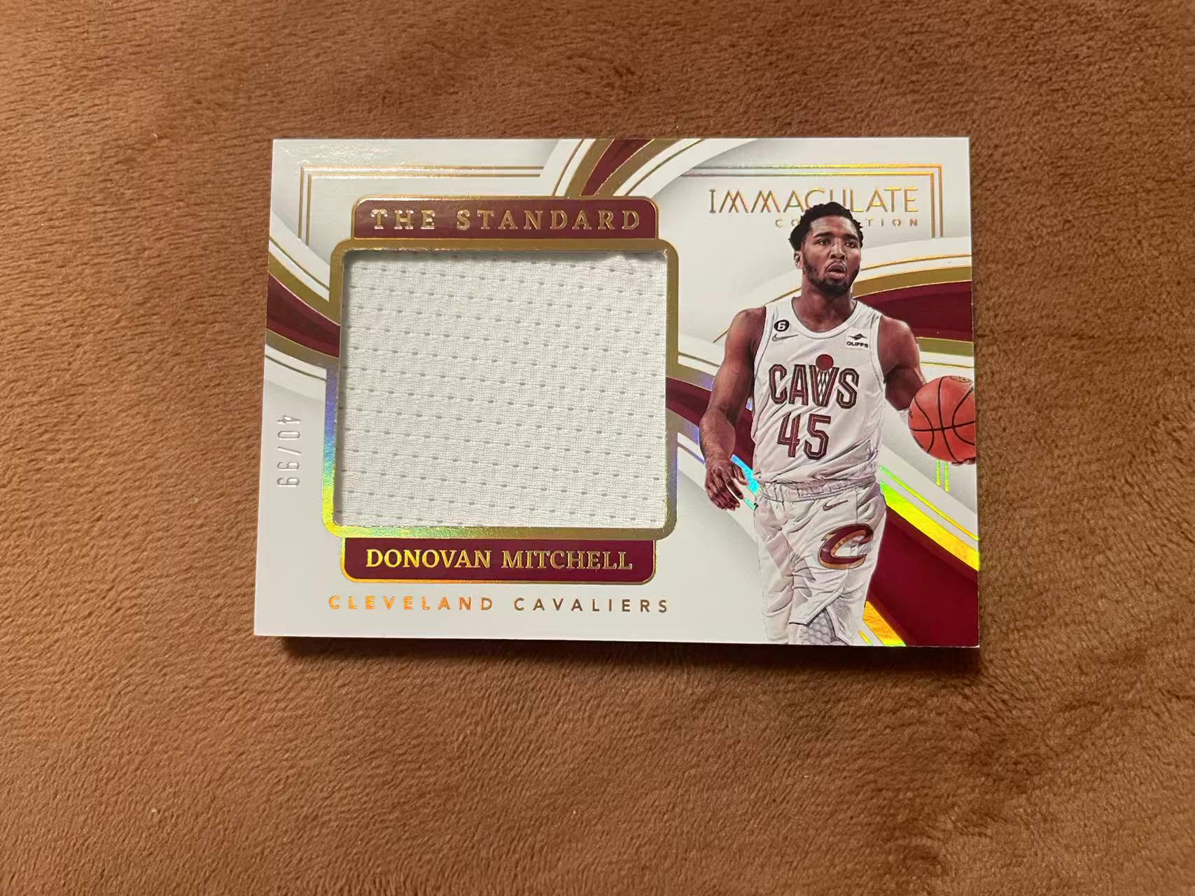 2022-23 Panini Immaculate Donovan Mitchell imm爱咪咪 骑士 多诺万 米切尔 米球The Standard 大窗GU球衣 落场切割 patch 99编【z】