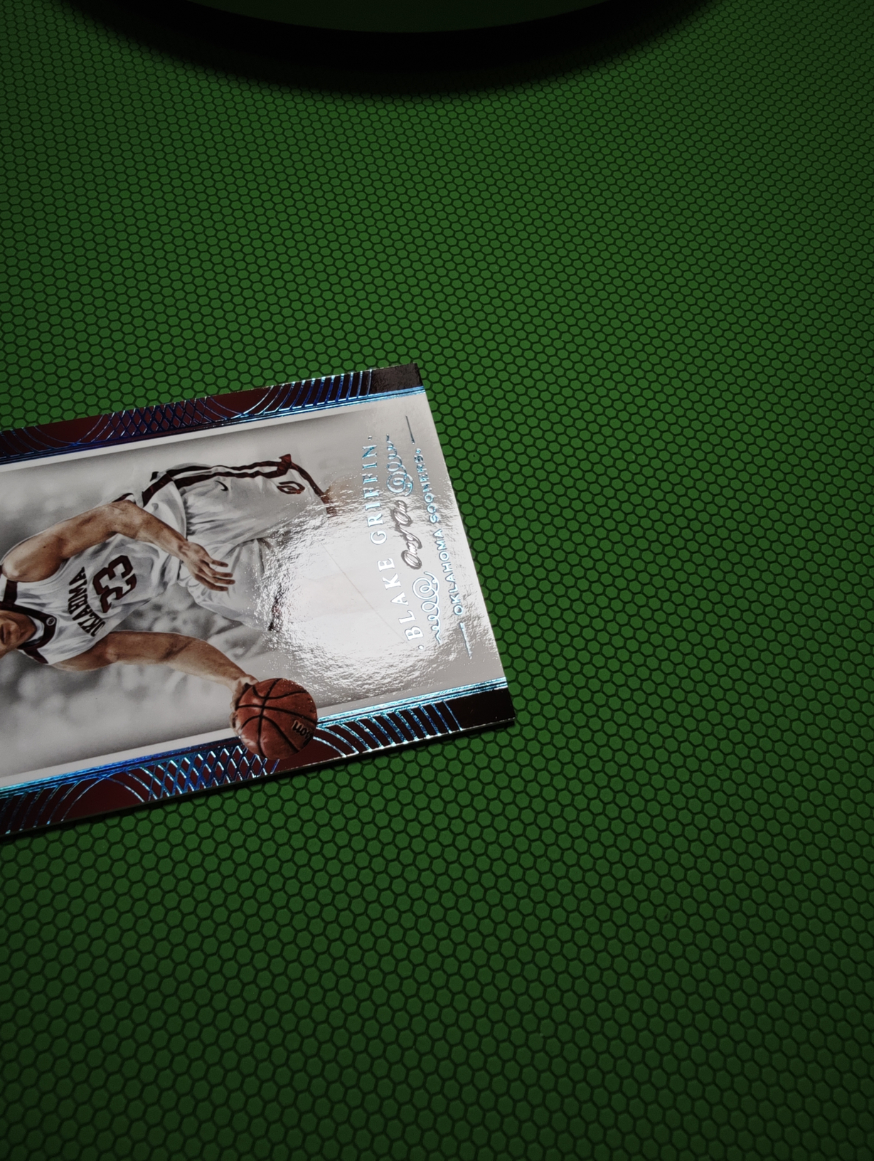 2015 Panini National Treasures Blake Griffin 国宝大学系列 快船 布雷克格里芬 白魔兽 1/1编base 早年湖水蓝 1of1 限量1张 瑕疵如图介意勿拍