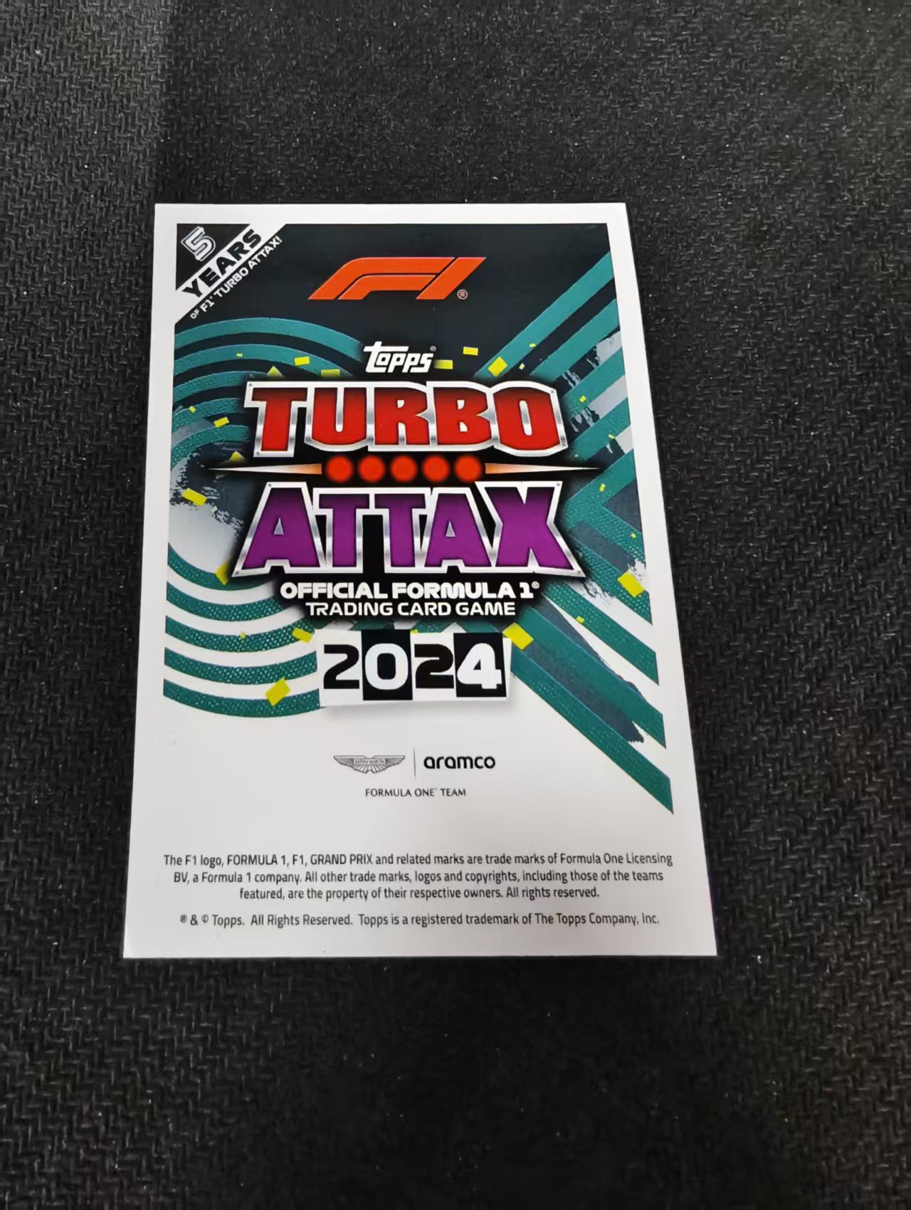 2024 Topps Turbo Attax Lance Stroll 兰斯 斯托尔 游戏版 划痕 边角瑕疵 #114
