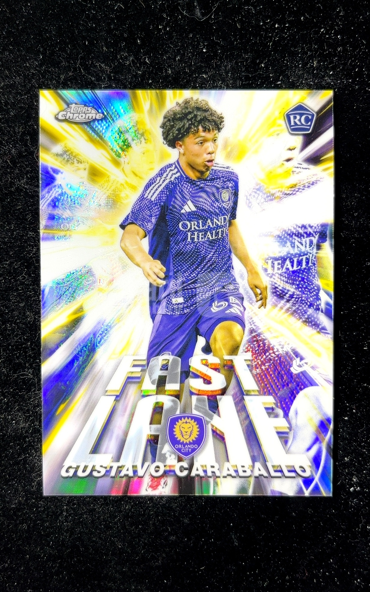 【小白1%代卖】2025 Topps Chrome Fast Lane 快车道特卡 GUSTAVO CARABALLO 古斯塔沃·卡巴拉洛 银折 折射 极具价值 收藏必备 ORLANDO 0607