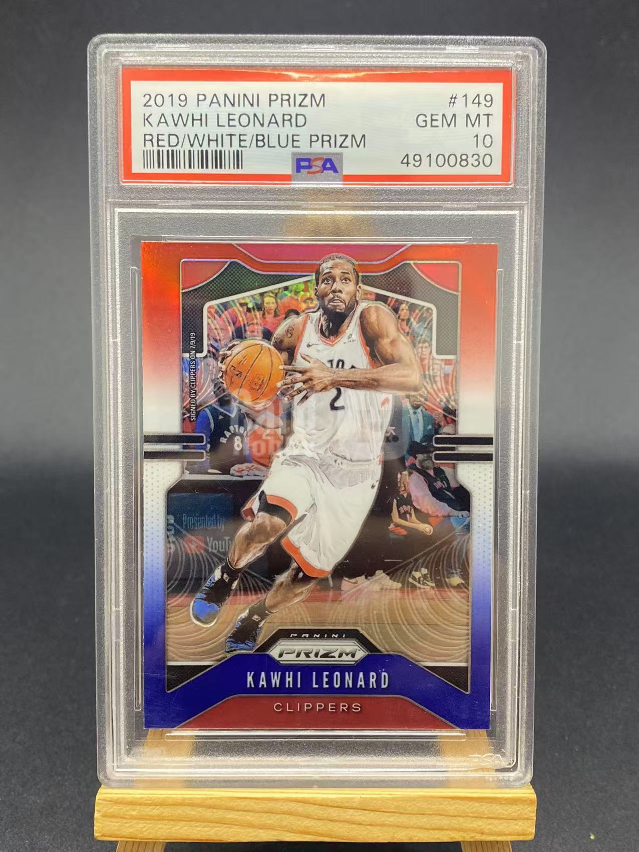 2019 【六六代卖】 Prizm Kawhi Leonard RC 伦纳德 快船 三色折射 Base PSA10分(cc01)