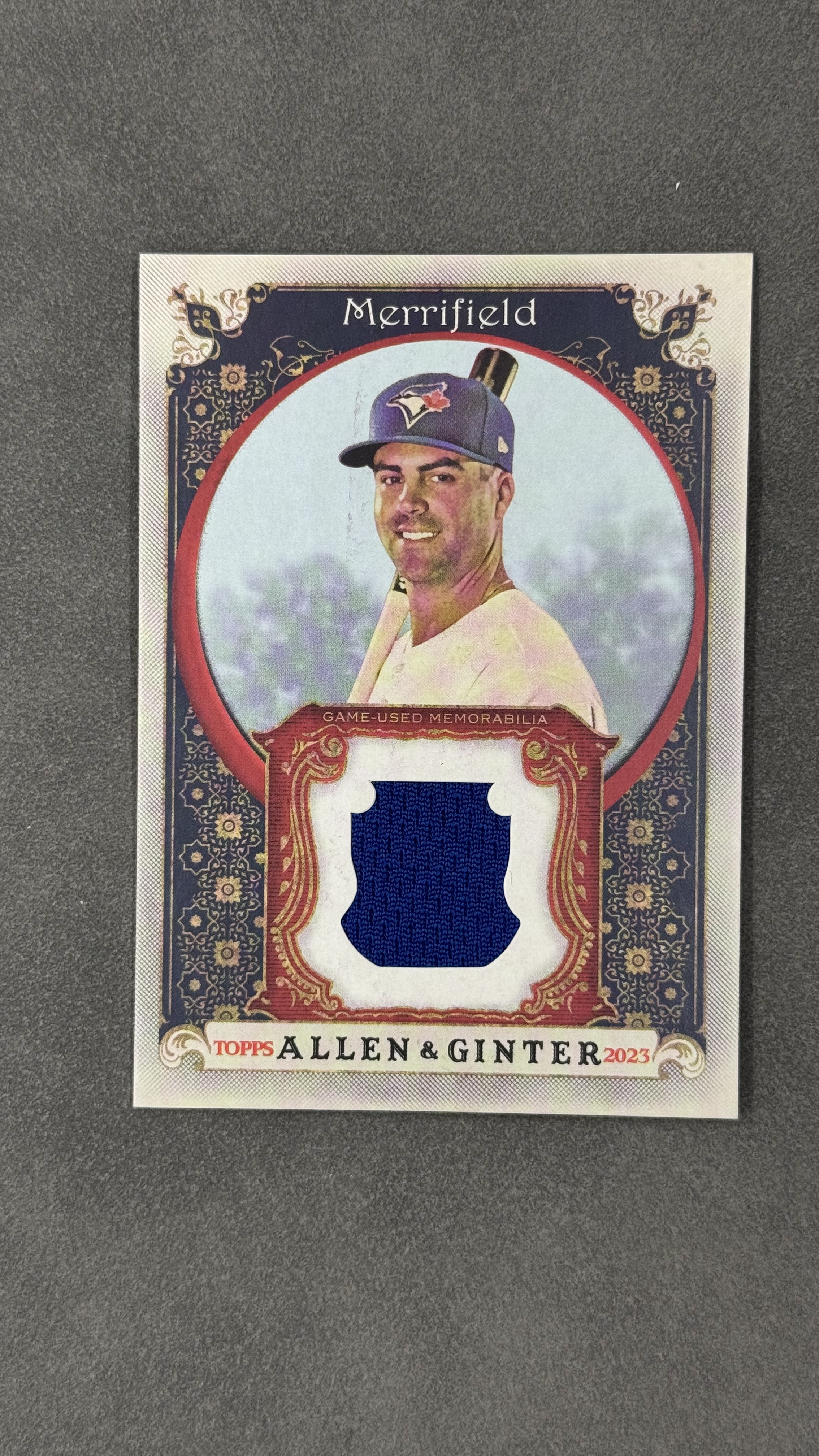 2023 Topps Allen & Ginter Whit Merrifield 蓝鸟队 惠特・梅里菲尔德 game- used 亲穿球衣 值得凑套收藏 #AGRB-WME