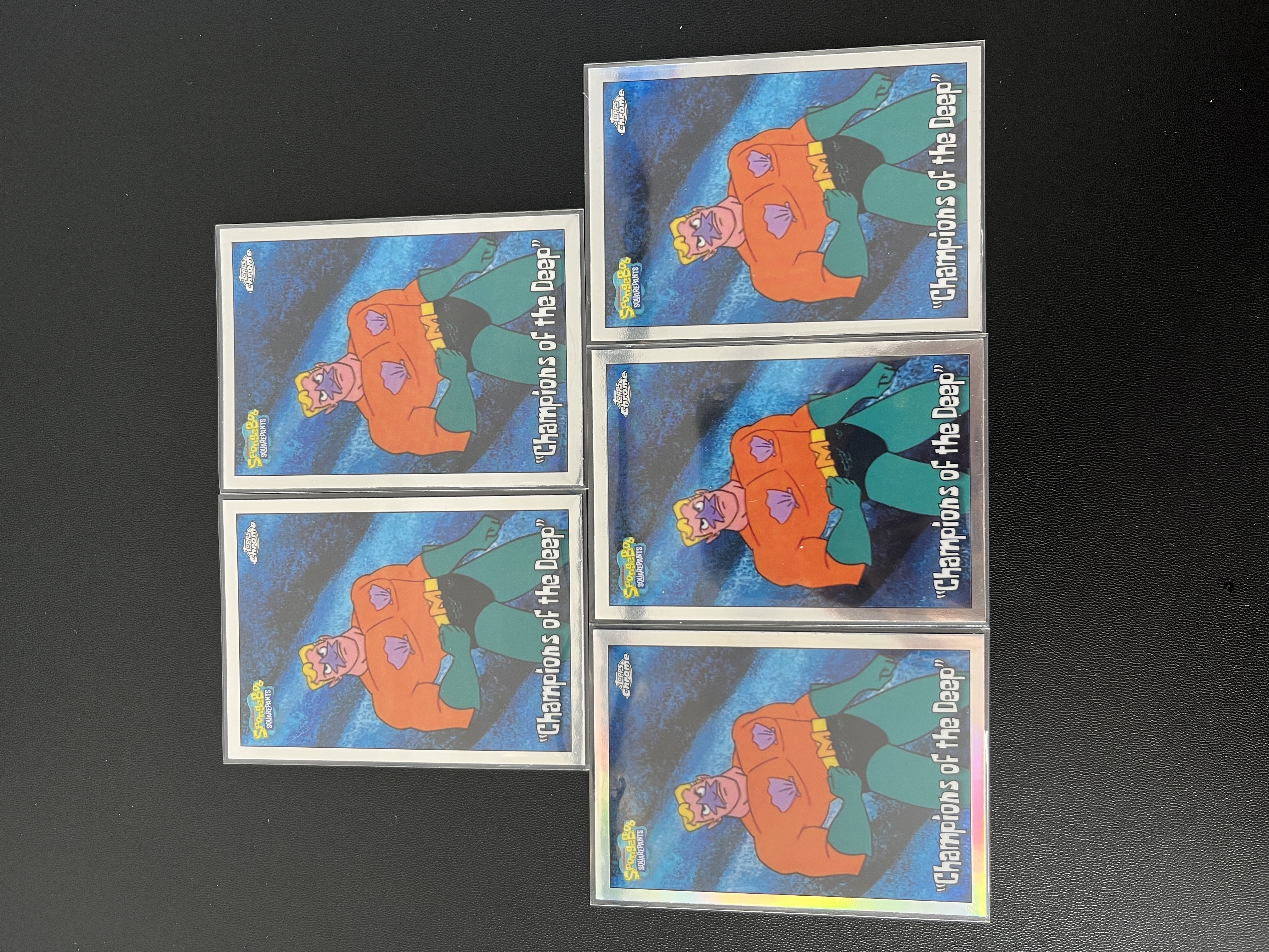 2025 Topps SpongeBob SquarePants Champions Of The Deep 【禄卡拍卖】TC 美人鱼战士 深海冠军 银折 5张打包 不保卡品 11.2-BHA-Z09
