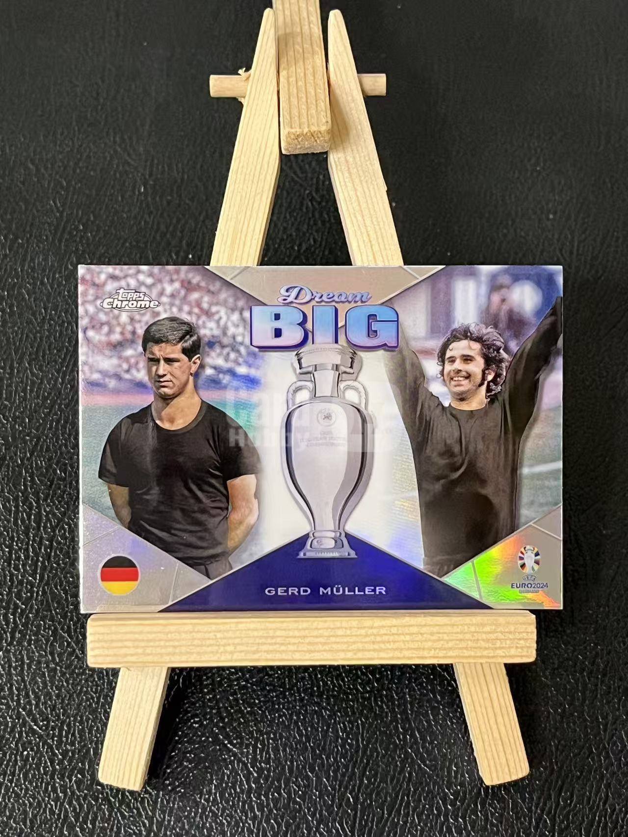 2024 Topps Chrome Gerd Muller 盖德 穆勒 特卡 德国 银折 欧洲杯 实卡精美 卡品如图 LA-1