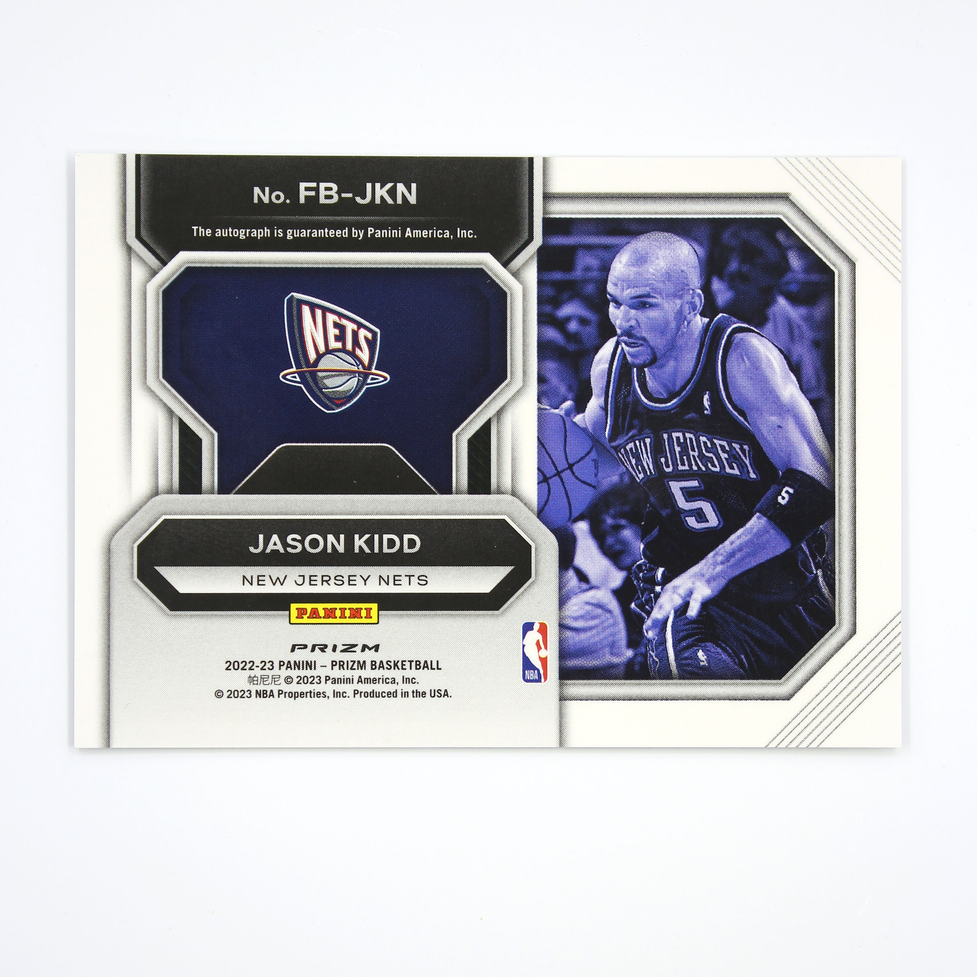 2023-24 Panini PRIZM Jason Kidd 篮网独行侠传奇 教练 三双王 怪盗贾森 基德 泡泡折 签字 【HOPE代卖(4.5%含卡淘)】