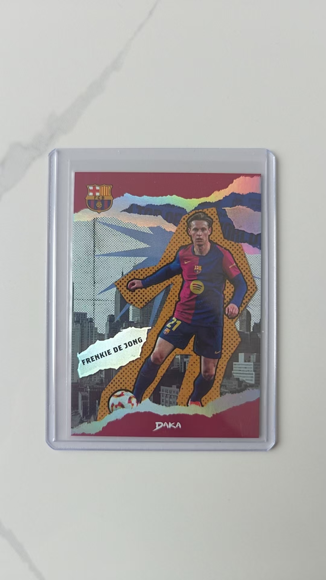 2024-25 DAKA Barcelona Top Audience Frenkie De Jong 弗伦基·德容 荷兰 60/99 银折 巴萨律动特卡 巴萨队盒 巴塞罗那队盒 达咖文化