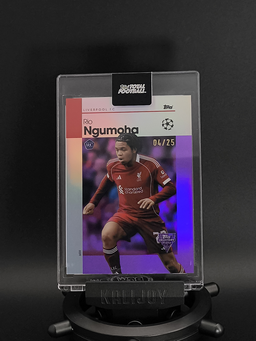 2025-26 Topps Total Football Rio Ngumoha RC 里奥・恩古莫哈 利物浦新秀 恩古莫哈 利物浦 红军 04/25 编 TTF 原封砖