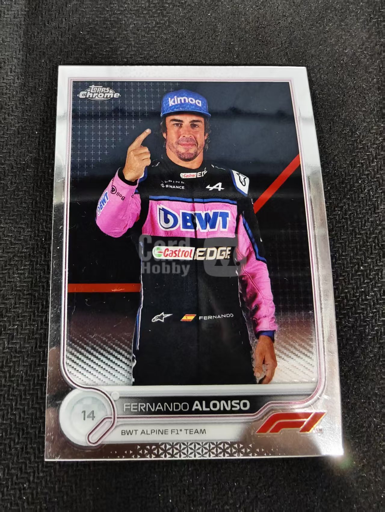 2022 Topps F1 Chrome Fernando Alonso 阿隆索 头哥 阿斯顿马丁 划痕 边角瑕疵 #13
