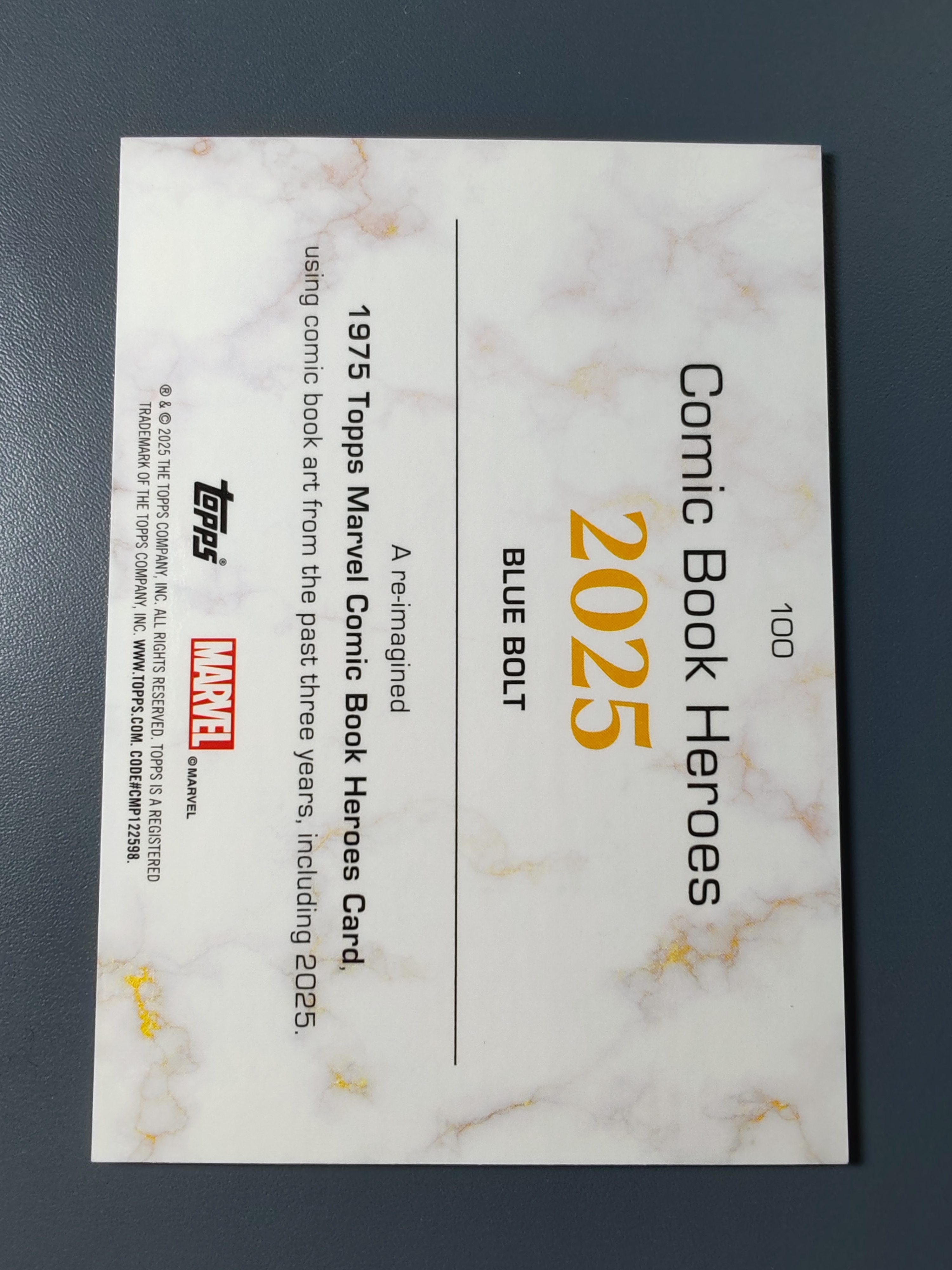 2025 Topps Marvel (MCU) Blue Bolt 漫威黄金年代!蓝霹雳!绿折!99编!【9527】