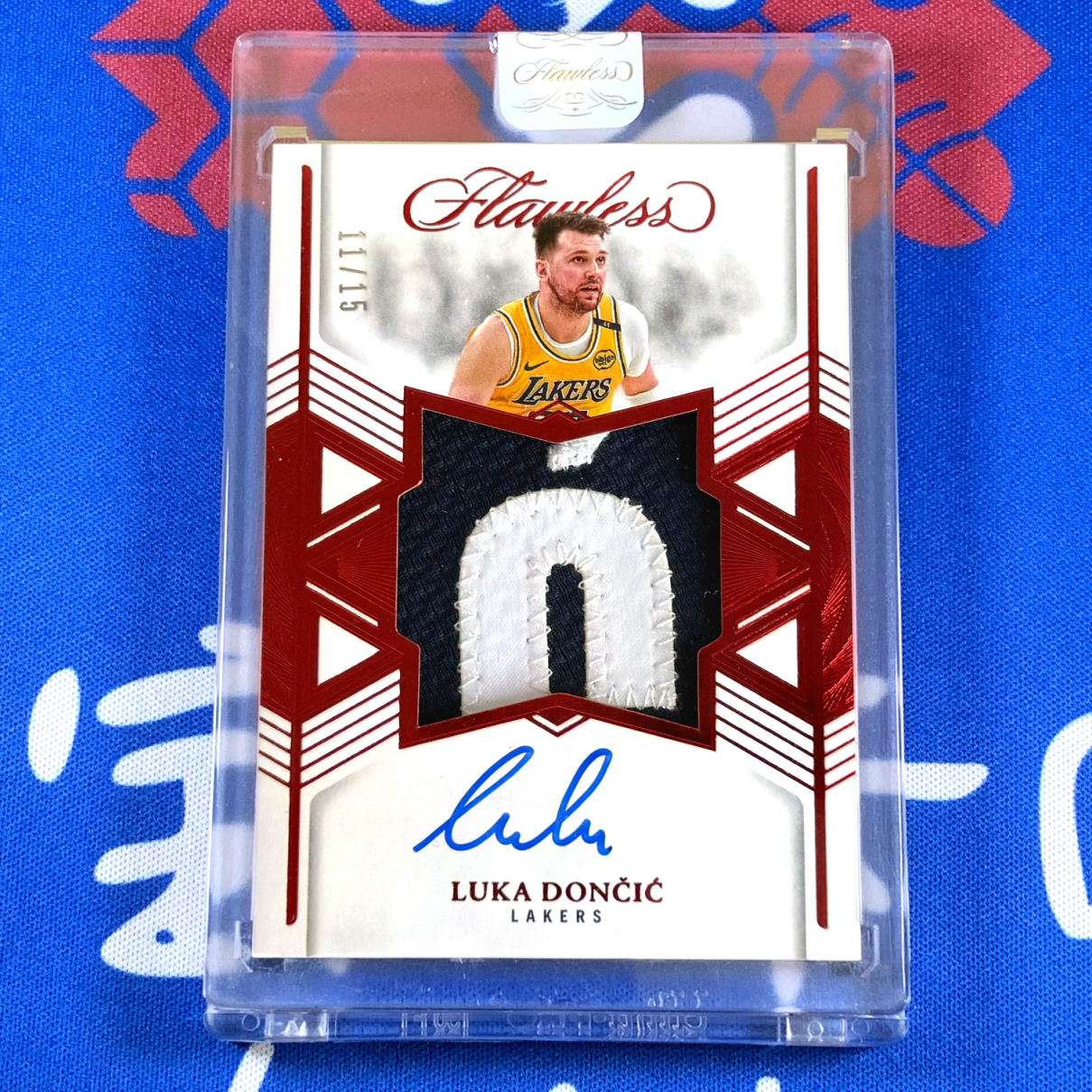 2024-25 Panini Flawless Luka Doncic 【海宝】末年手提 湖人 东契奇 15编 中国红宝石 星星签 大窗SS 暴力PA签字卡 卡签 原封砖 湖人元年 收藏必备