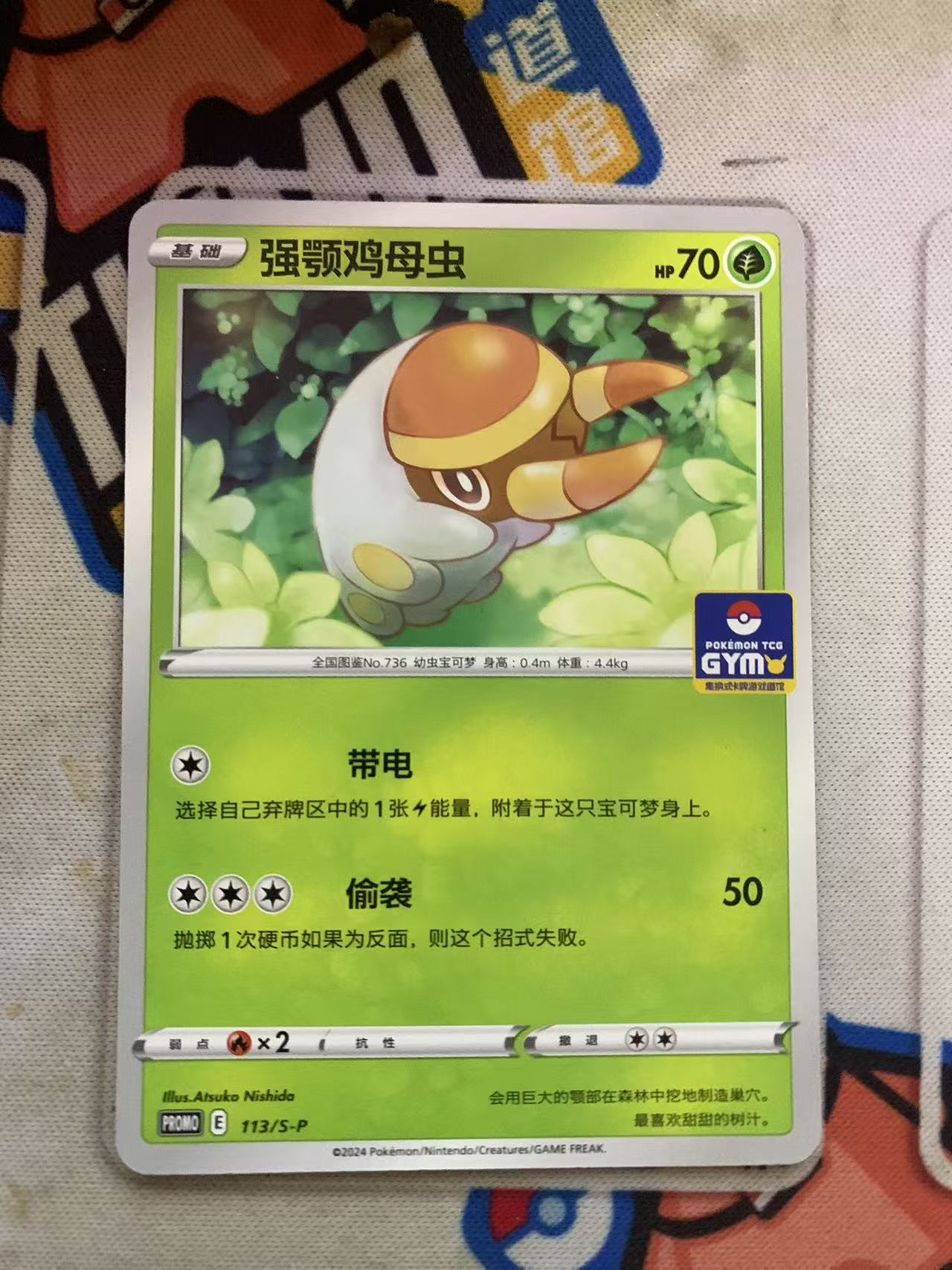 2024 Pokemon TCG 1 强鄂鸡母虫 道馆包 chs 宝可梦 简中 木水拍卖第九十五期