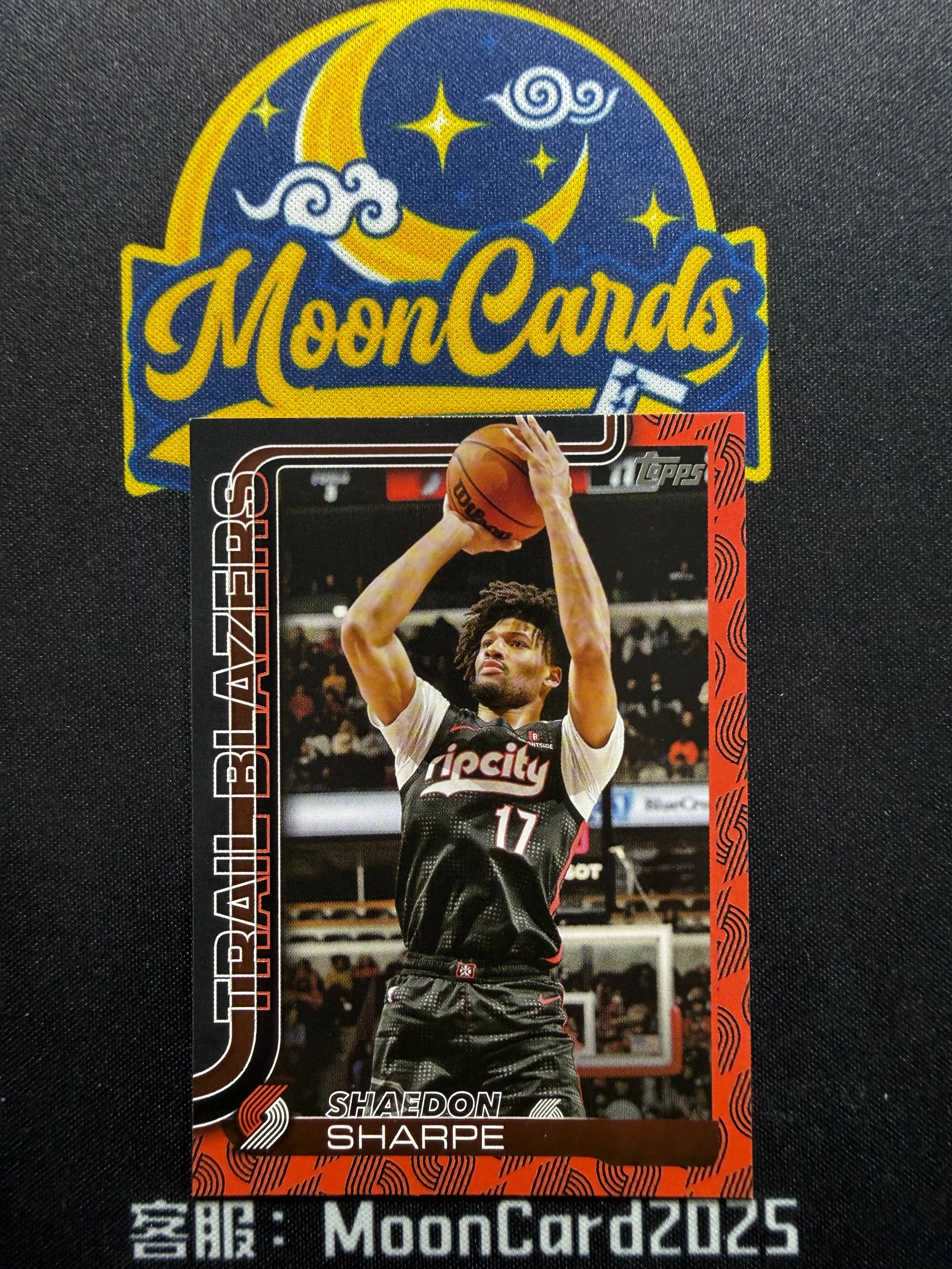 【梦卡拍卖】 2025 TOPPS FLAGSHIP SHAEDON SHARPE 谢登 夏普 队标折 大比例 细节如图 #Ci# 三金山河