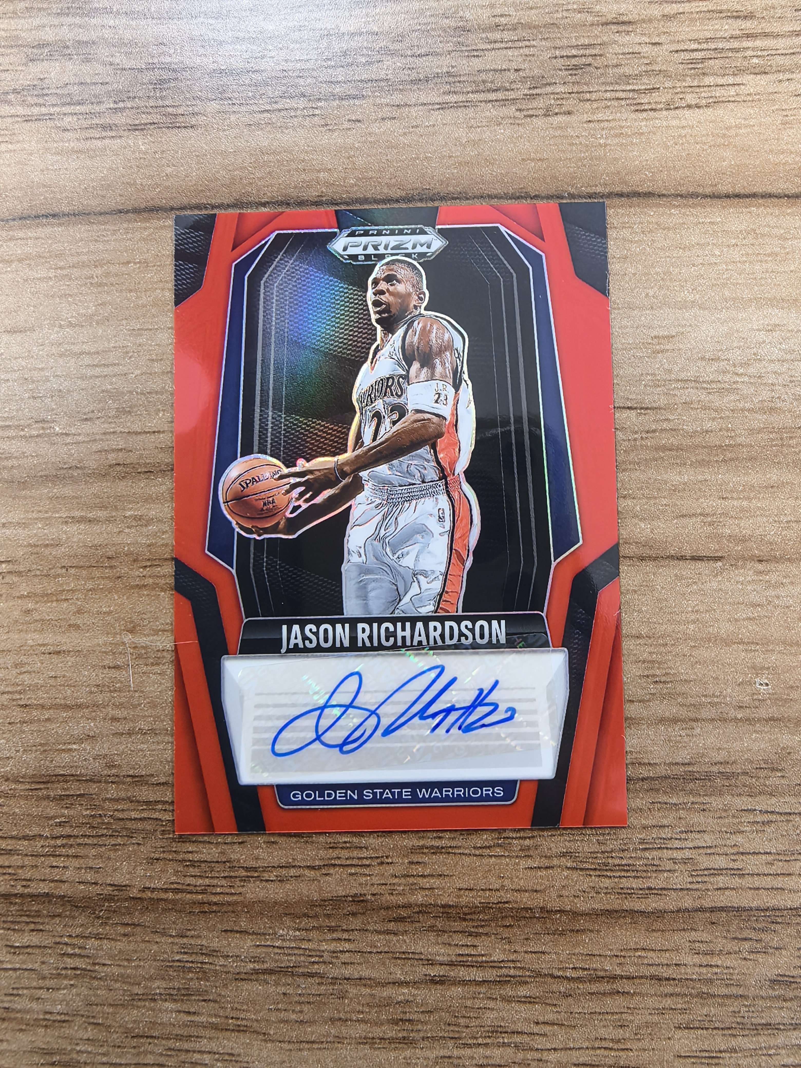 2024-25 Panini Prizm Black Jason Richardson 勇士 杰森理查德森 02/99编 签字 贴签 红折 折射 微瑕 实卡精美 卡品如图 收藏必入 七哥
