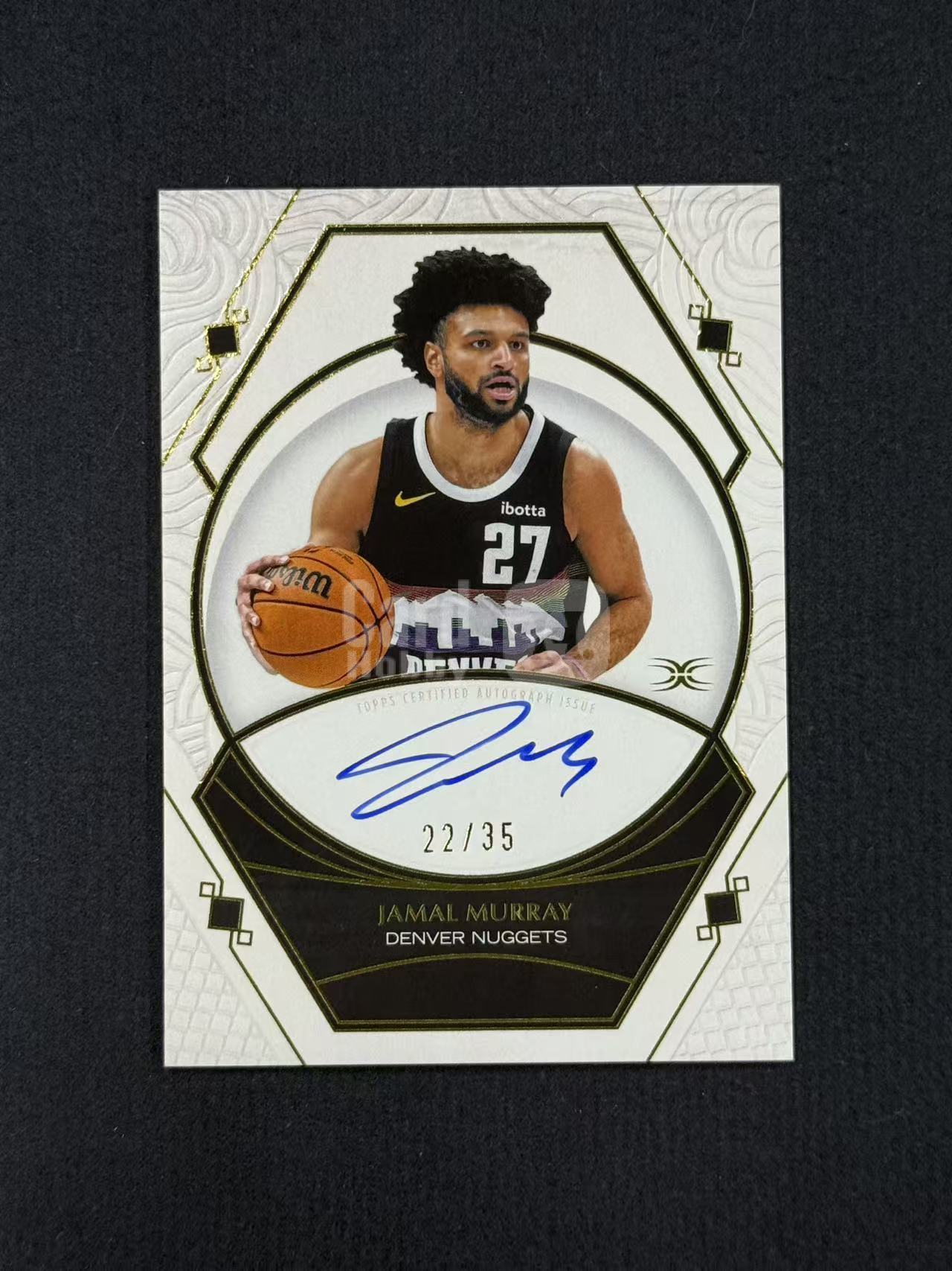 2025-26 Topps Definitive Jamal Murray 【未定义潮】贾马尔 穆雷 掘金 TOPPS 肖像签 至尊 Definitive 卡签 高端系列 /35编 卡品如图 杜01