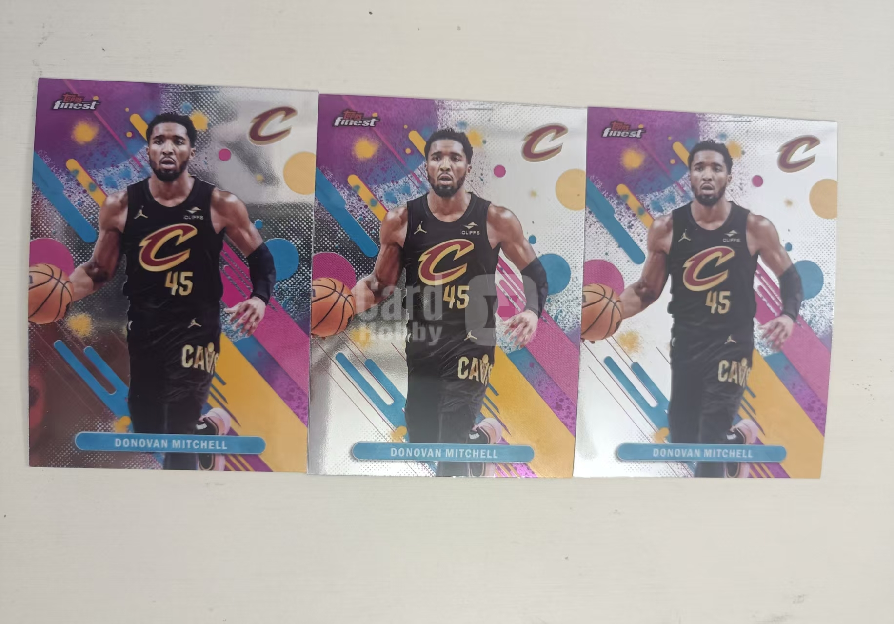 2026 Topps Finest Donovan Mitchell 【RKO拍卖回收】骑士 米切尔 一级 base 3张lot出 卡品如图