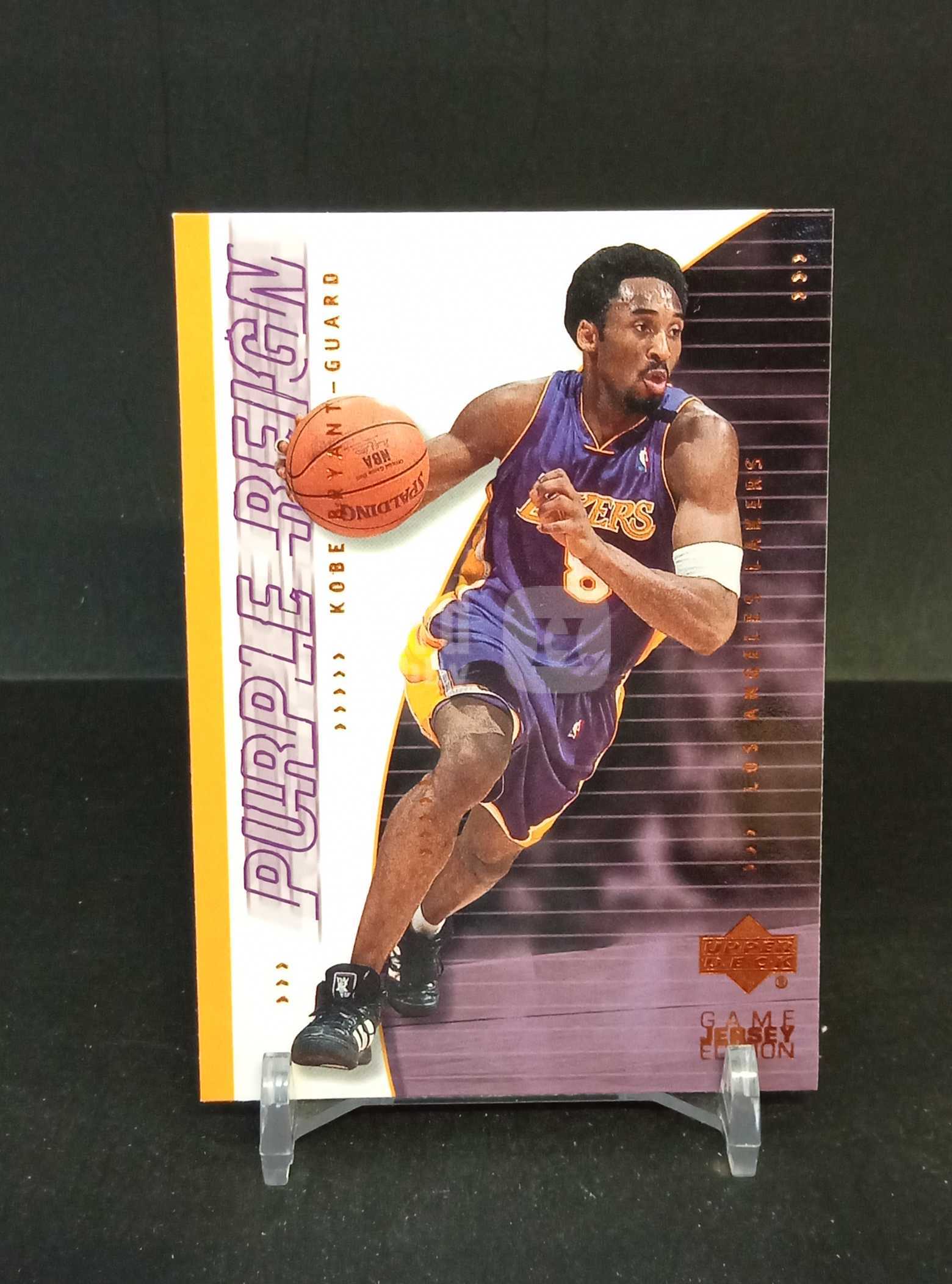 【DC拍卖】7.23CR7(微瑕)00-01 Upper Deck Purple Reign Kobe Bryant 科比湖人紫金王朝冠军特卡 #444 正反面实拍