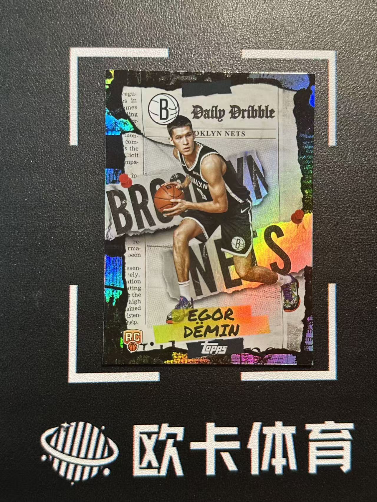 2025-26 Topps Flagship Egor Demin RC 【欧卡体育】元年 新秀 叶戈尔 杰明 德明 海报特卡 每日资讯 银折 篮网 卡品如图(Nono)