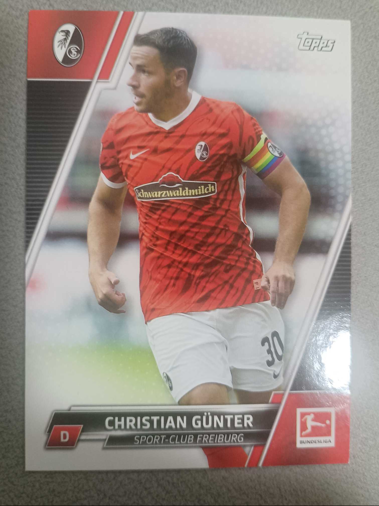 2022 Topps BUNDESLIGA Christian Gunter 【接代拍】BUNDESLIGA 日版 德甲base 纸卡 克里斯蒂安·金特尔 弗赖堡 队迷人迷 收藏凑套可入