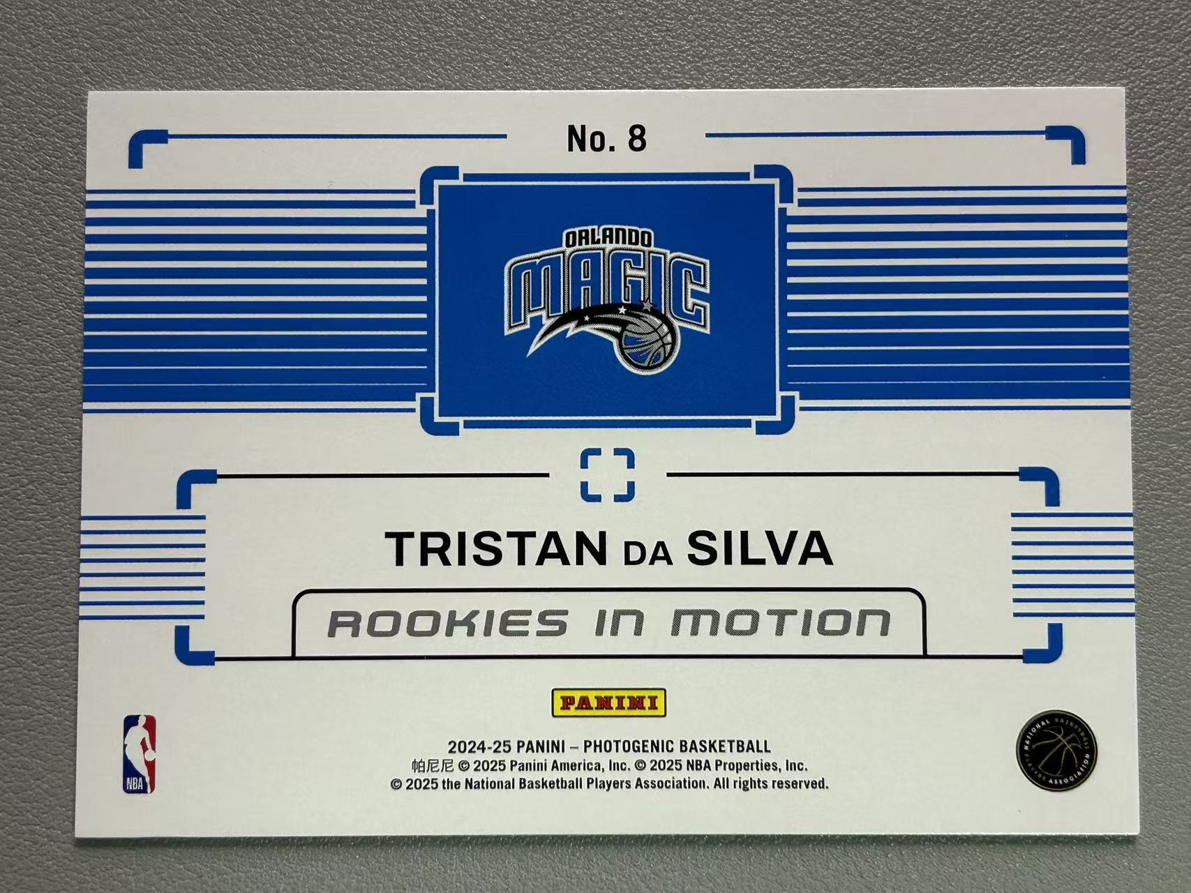 【阿泽代卖】2024-25 Panini Photogenic 上镜 Tristan Da Silva 魔术 新秀 RC 达席尔瓦 /75编 碎冰折 动态特卡 选图巨帅 卡品如图 介意勿拍