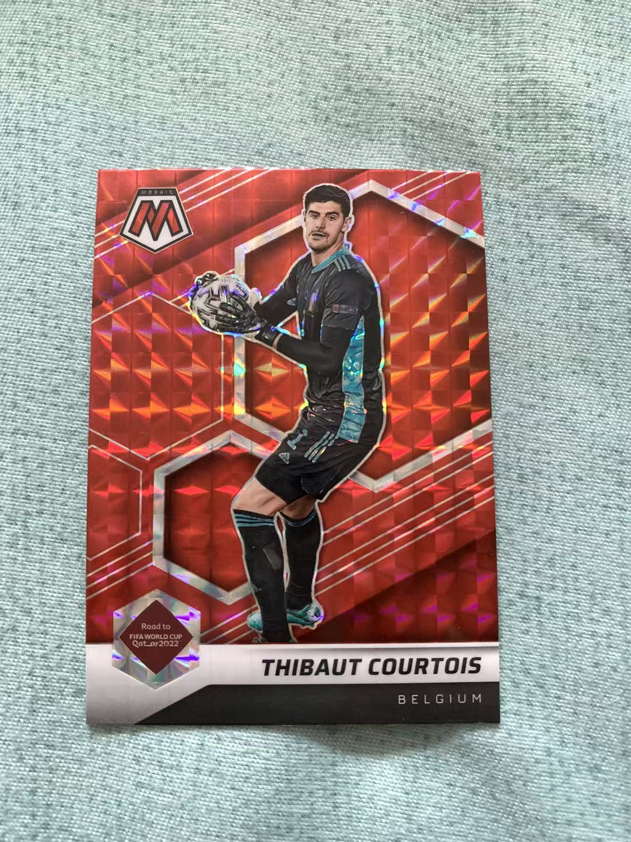 2021-22 Panini Mosaic Thibaut Courtois 马赛克 比利时 库尔图瓦 皇马 红马赛克折 折射 世一门 专收必备 卡品如图