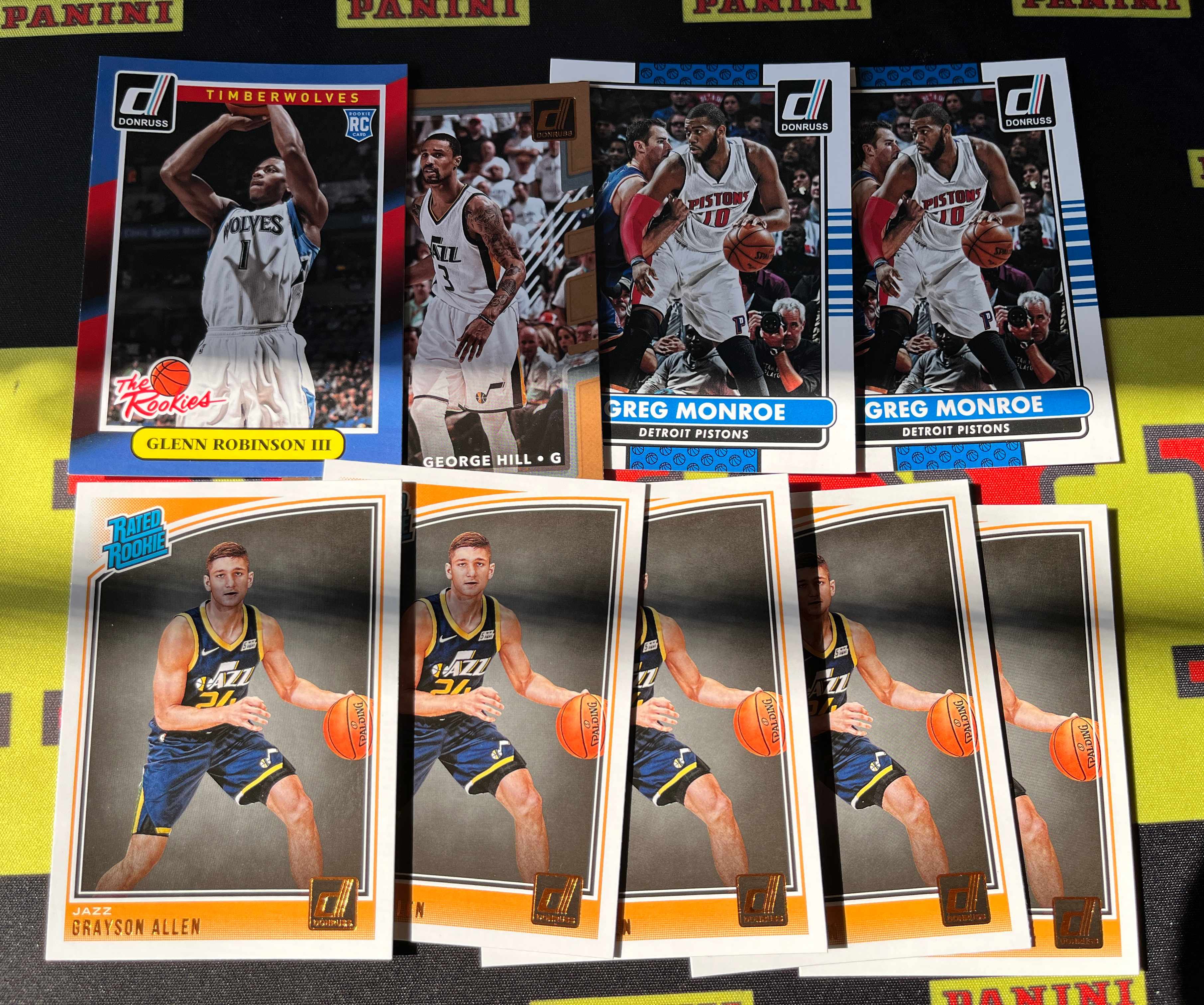 2016-17 Panini prizm LeBron James Donruss 杜蕾斯 普特打包 格兰罗宾逊新秀 门罗 加里森阿伦 新秀