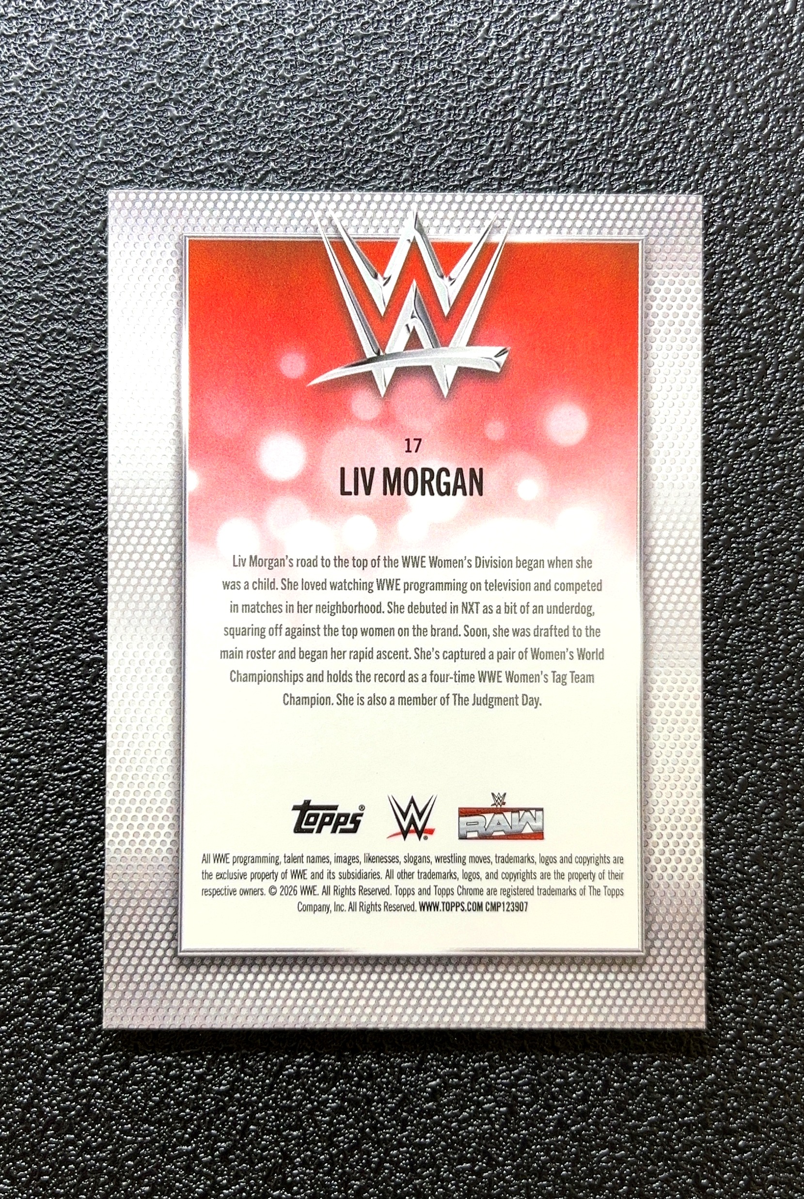 【岛屿拍卖】2026 Topps Chrome Liv Morgan 丽芙·摩根 银棋盘折 折射 卡品如图 高价值 #17 0024#20