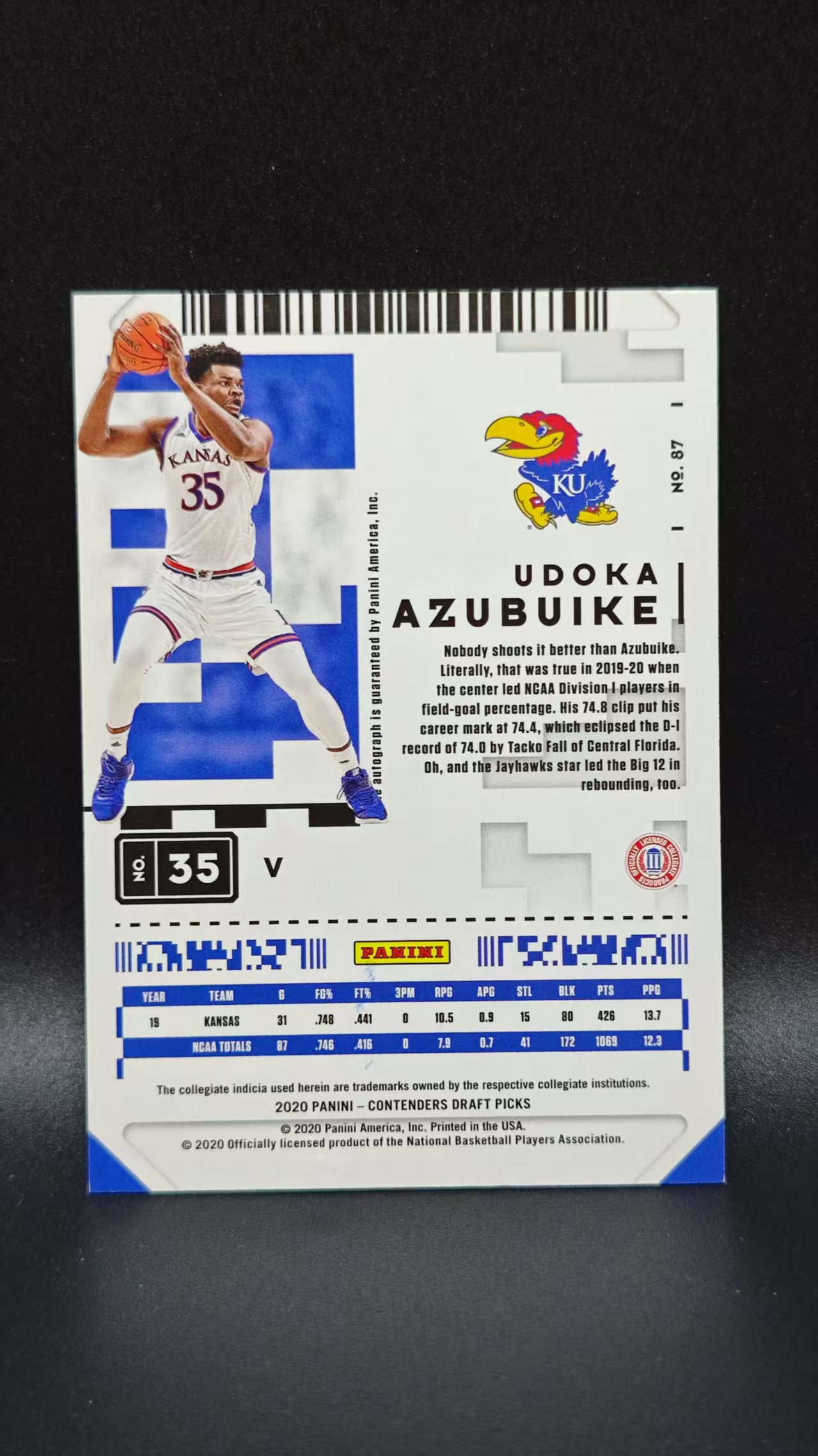 2020 【六六代卖 预付截标回款】 Contenders Udoka Azubuike RC 阿祖布克 球票 新秀 签字(炜炜017)WL