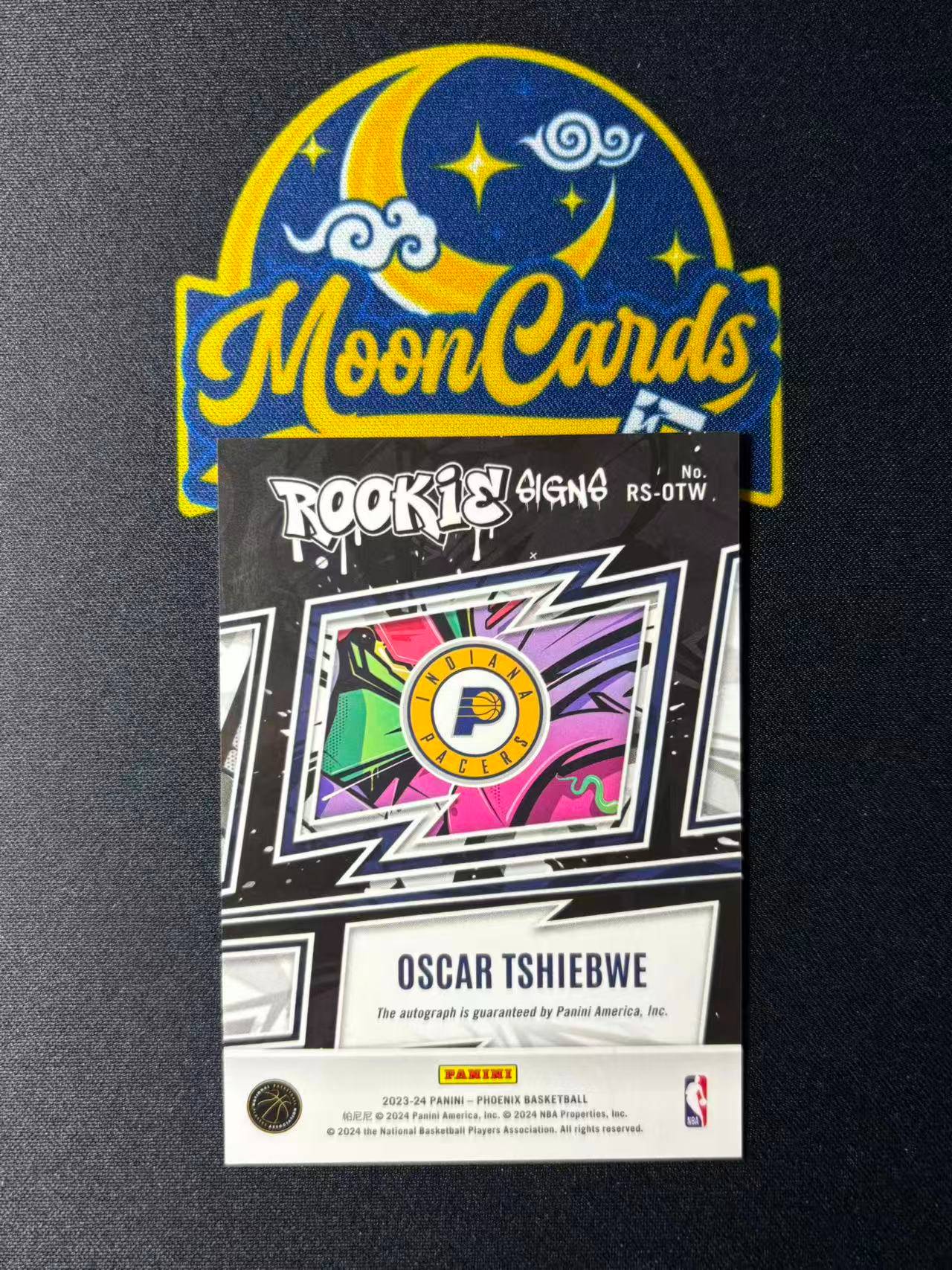 【梦卡拍卖】2023-24 Panini Phoenix Oscar Tshiebwe RC 奥斯卡 希布韦 新秀 签字 步行者 折射 凤凰 #DD# A01