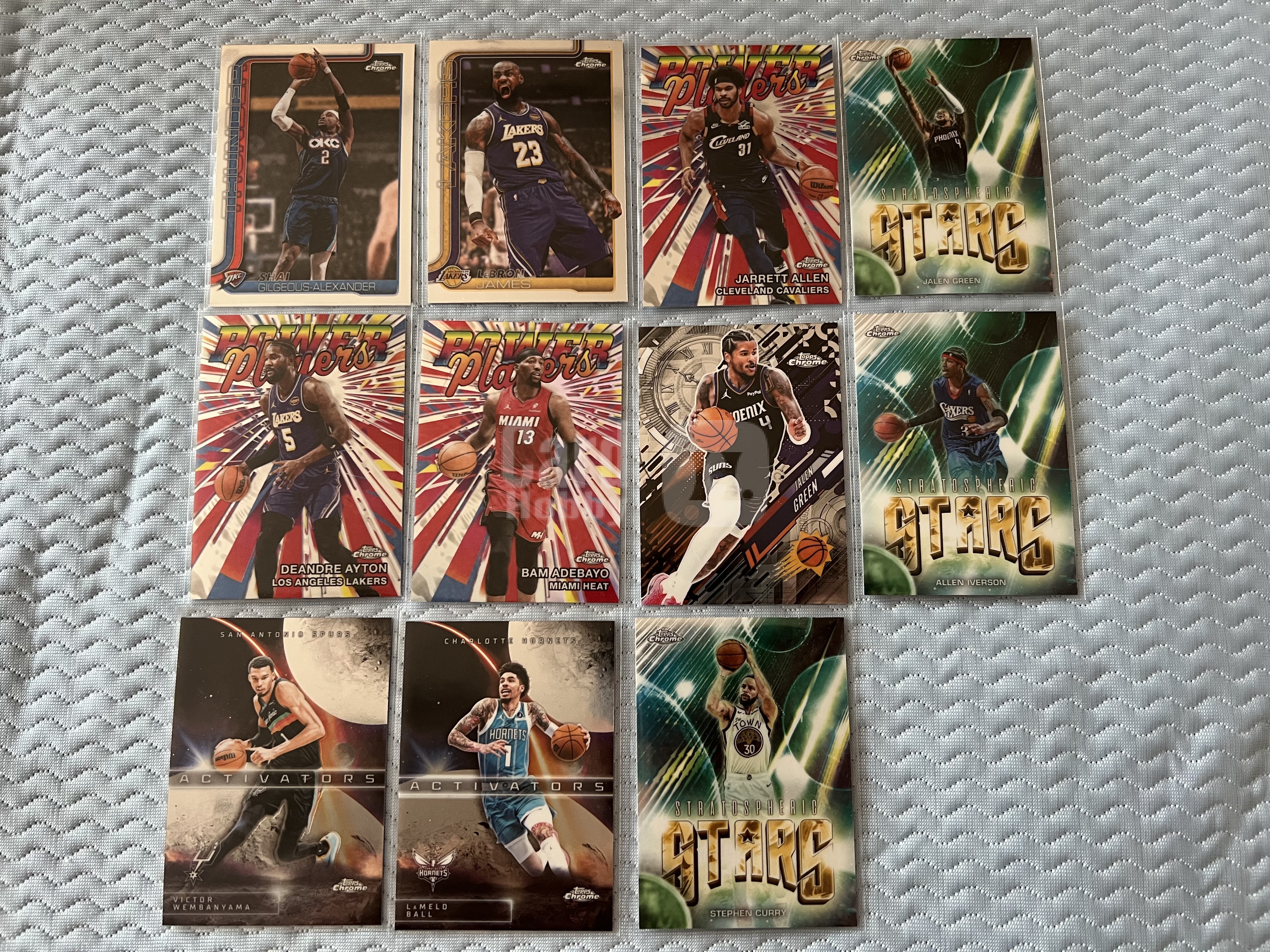 2026 Topps chrome UPD 多人 11张 多版 特卡 基础卡 打包!!詹姆斯 亚历山大 艾佛森 库里 文班亚马 鲍尔等等!!按需购买!!凑套必备!!