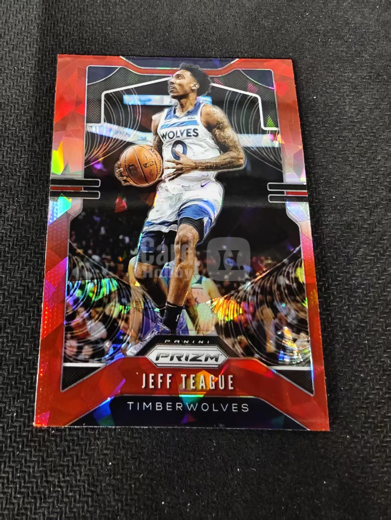 2019-20 Panini Prizm Jeff Teague 森林狼 杰夫 蒂格 红碎冰 PZ 划痕 边角瑕疵 #165