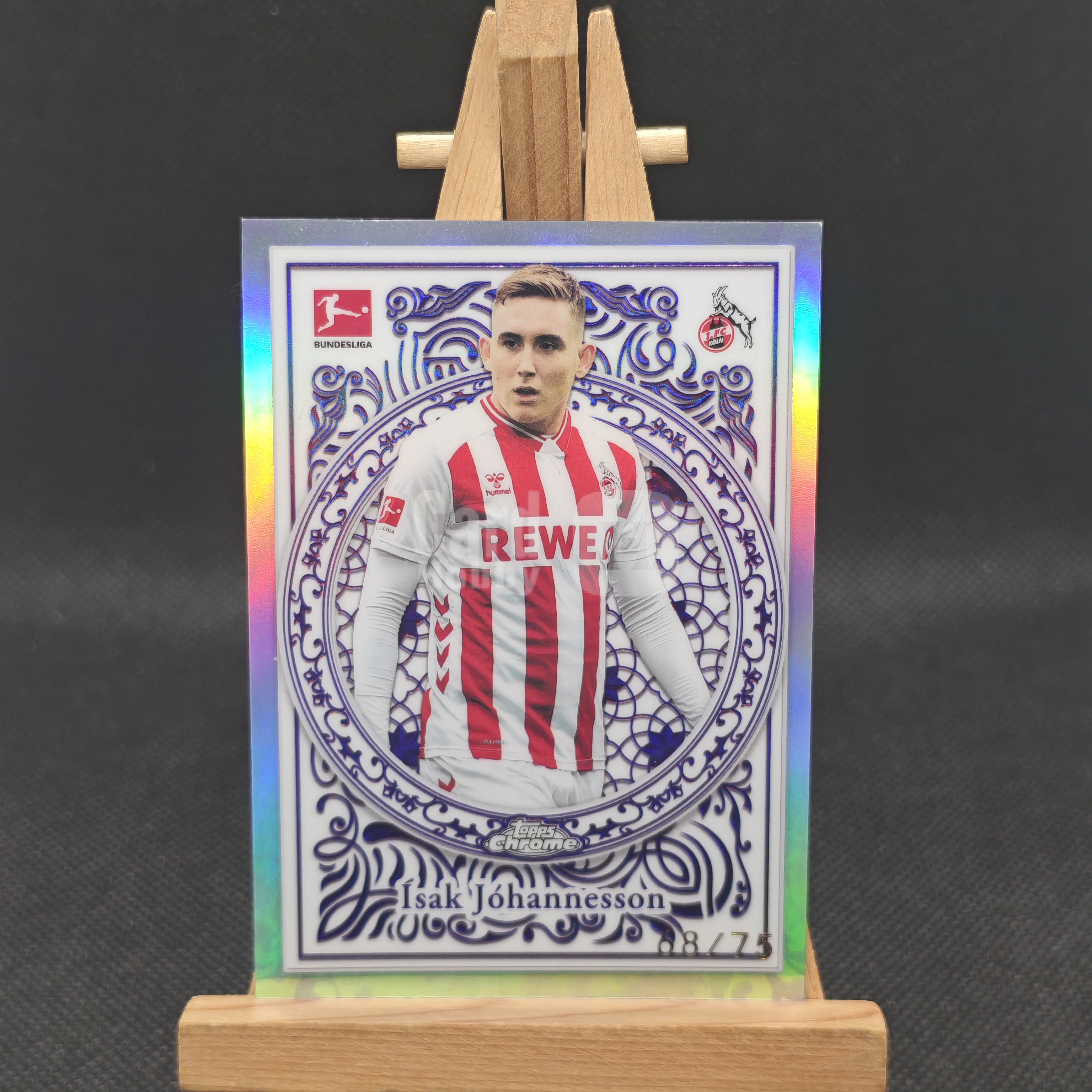 2026 【OT拍卖0手续】 Topps Chrome sak Jóhannesson 德甲TC 伊萨克 约德内松 75编 银折 冰岛 科隆 卡品如图 YC0812