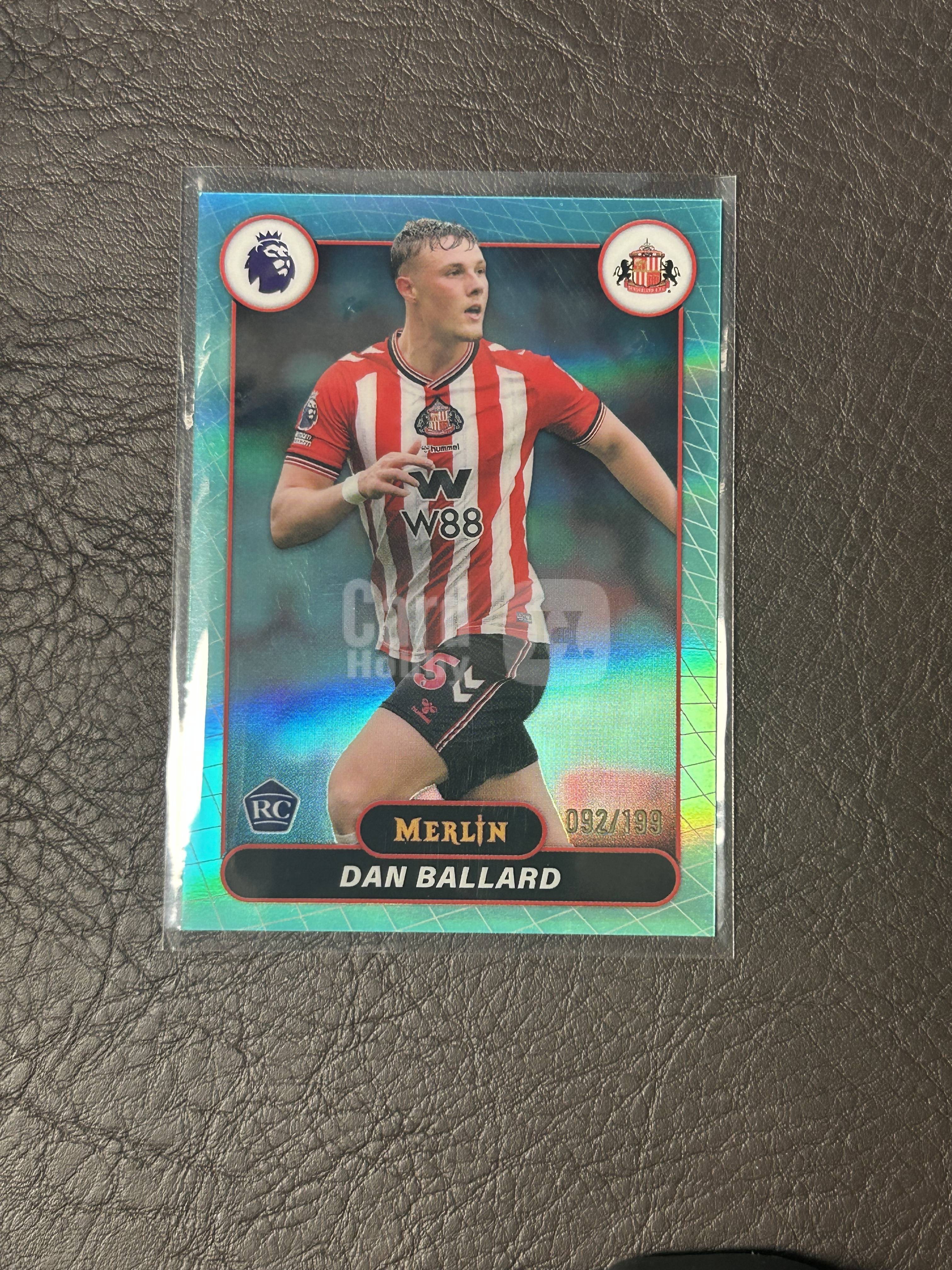 2026 Topps Merlin Dan Ballard #164 英超 梅林 199编 青折 RC 桑德兰