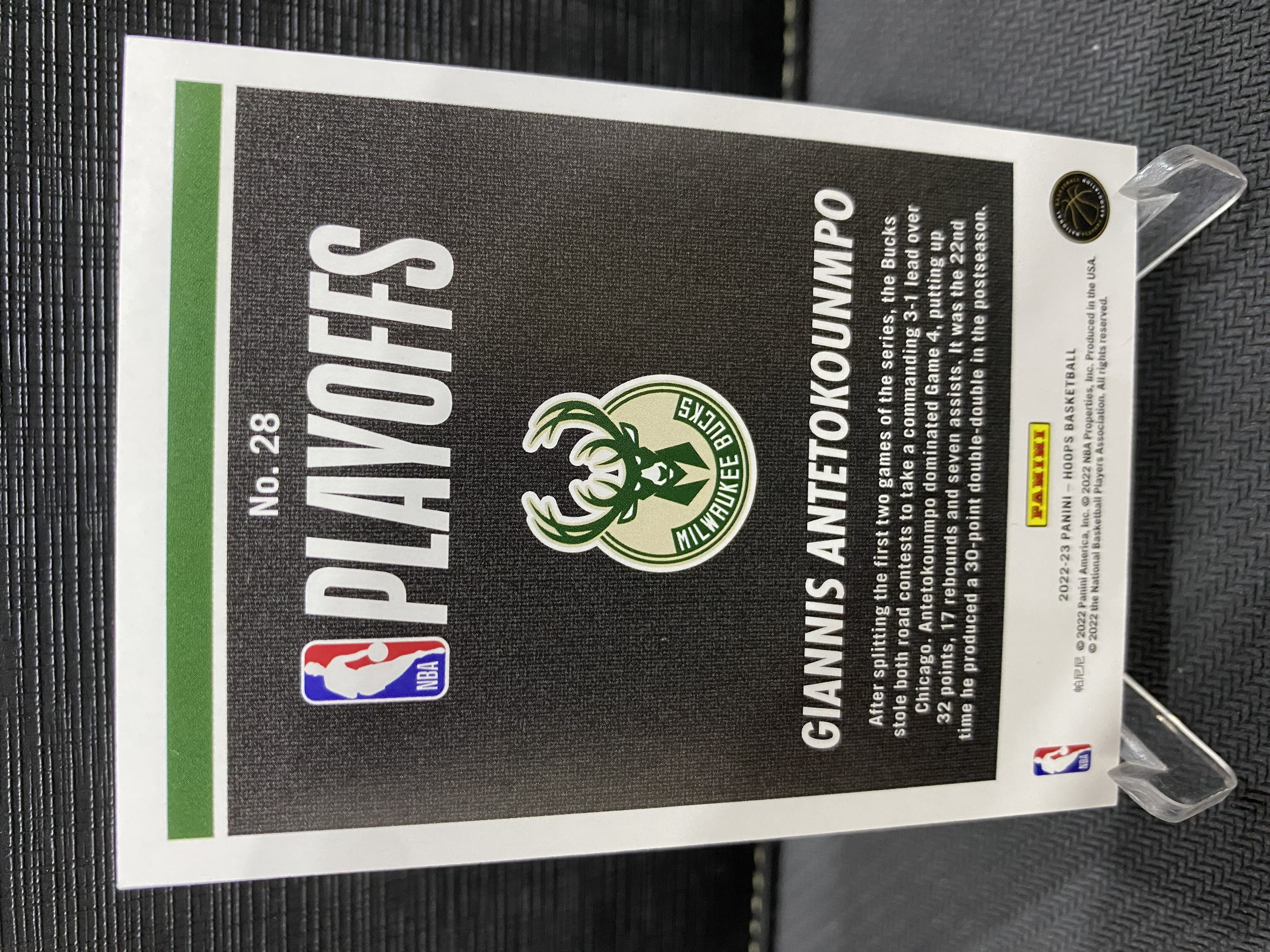 2022-23 Panini Hoops Giannis Antetokounmpo 雄鹿 阿德托昆博 字母哥 冠军之路 2022编 收藏必备 卡品如图 -老道-【乌苏拍卖】