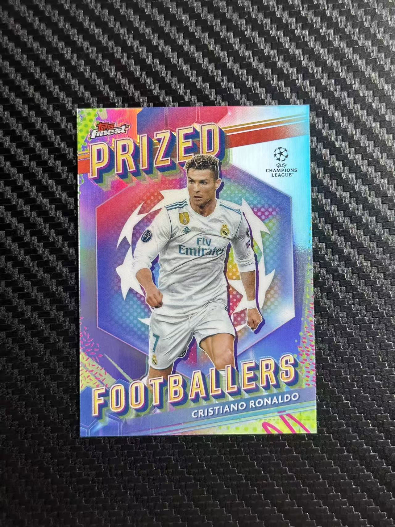 2024 Topps Finest Cristiano Ronaldo 罗 罗纳尔多 皇马 皇家马德里 葡萄牙 欧冠 prized 球员典范 特卡 银折 卡品如图 拍前看描述