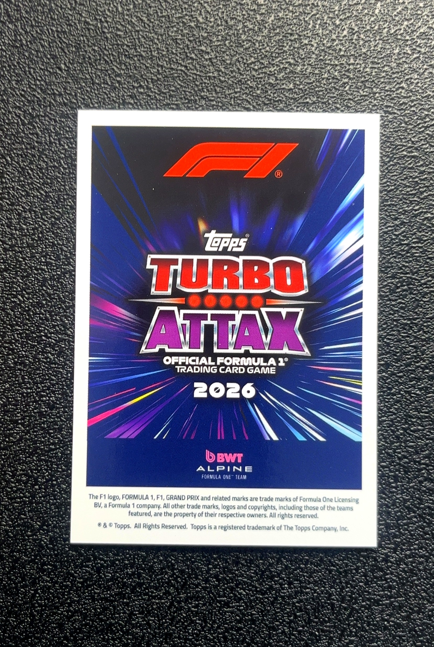 【小白1%代卖】2026 Topps Turbo Attax 游戏版 F1 Dynamic Duo 双人特卡 Pierre Gasly 皮埃尔·加斯利 卡品如图 高价值 #84 0018#544