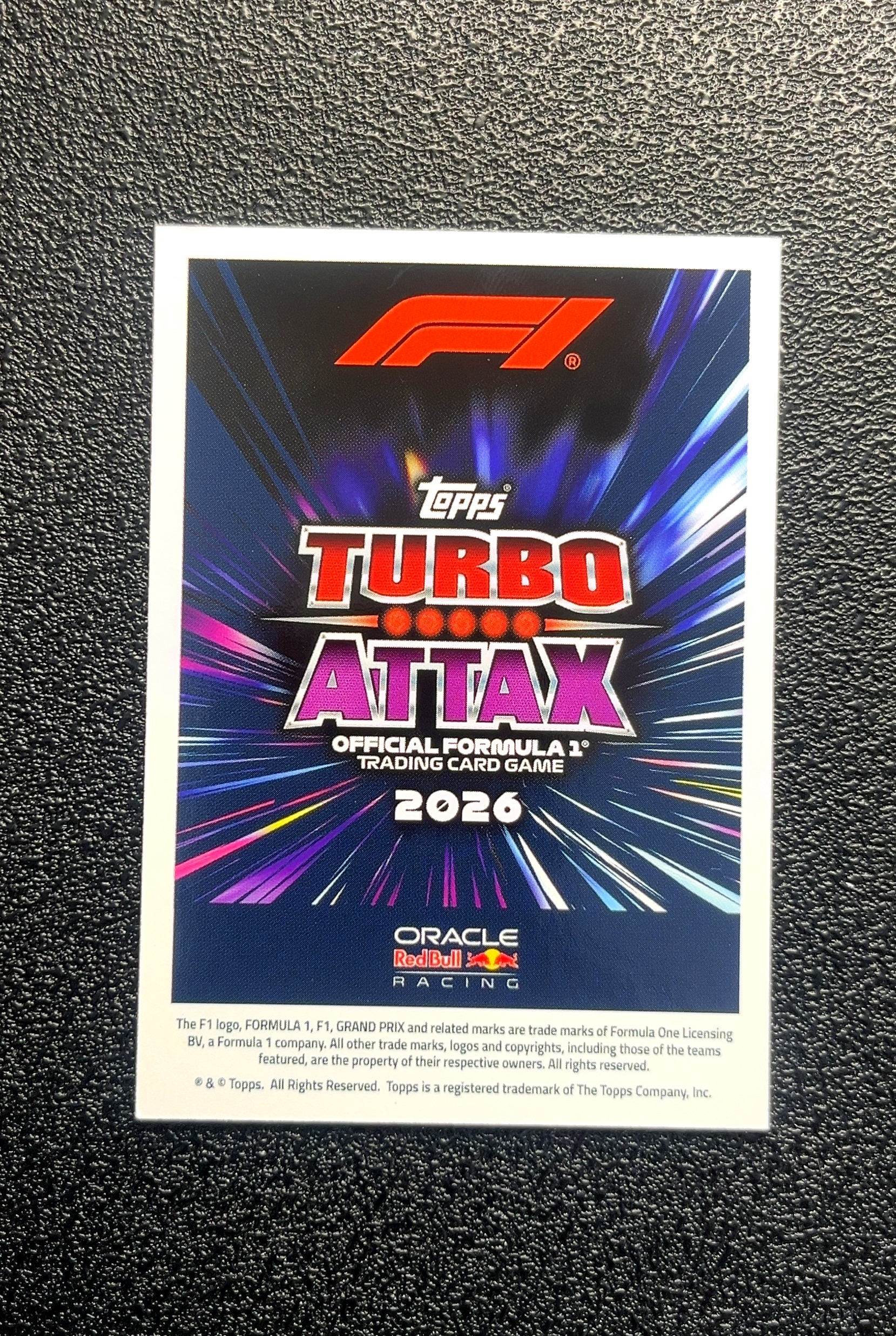 【小白1%代卖】2026 Topps Turbo Attax F1 游戏版 Greats Of The Grid 赛道传奇特卡 Max Verstappen 马克斯·维斯塔潘 银折 0018#607