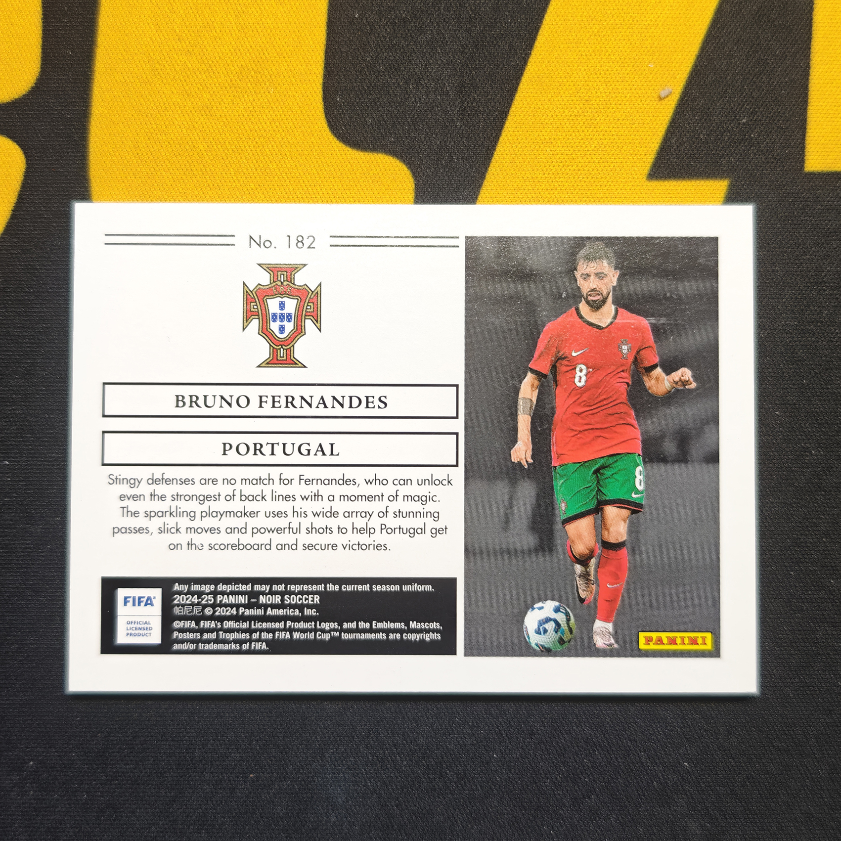 2024-25 Panini Noir 诺尔 Bruno Fernandes 布鲁诺 费尔南德斯 B费 葡萄牙 曼联 49编 卡品如图 【倍宗