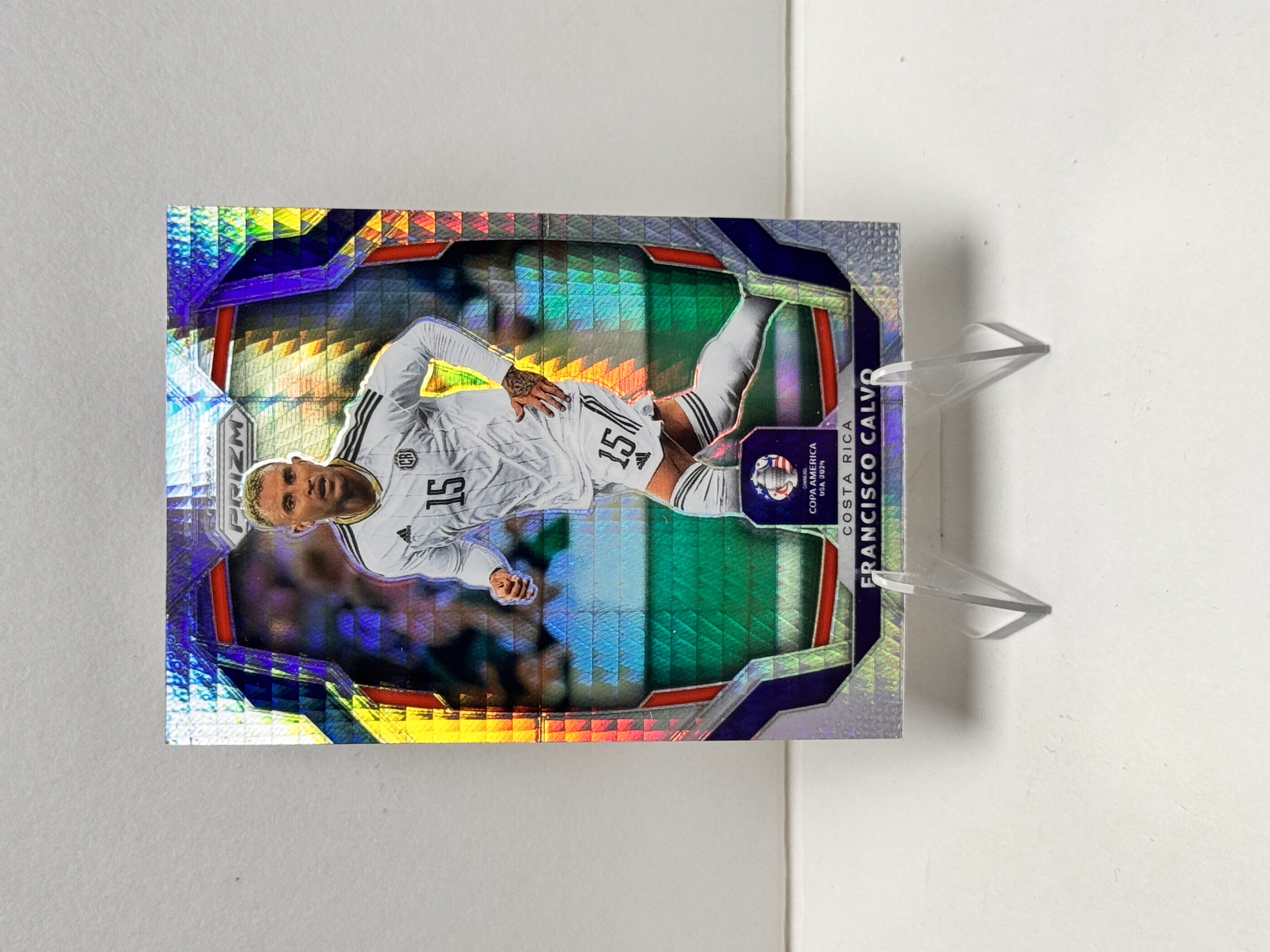 2024 Panini Prizm Francisco Calvo 美洲杯 PZ 哥斯达黎加 卡尔沃 银折 折射 实卡精美 收藏必备 卡品如图 【星爷代拍】B1-3